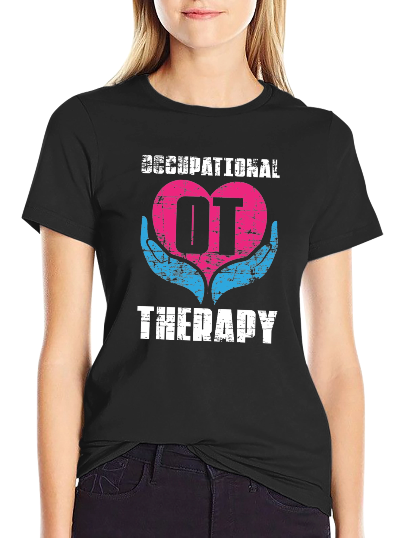 Occupational Therapy OT Heart Hands Graphic T-Shirt