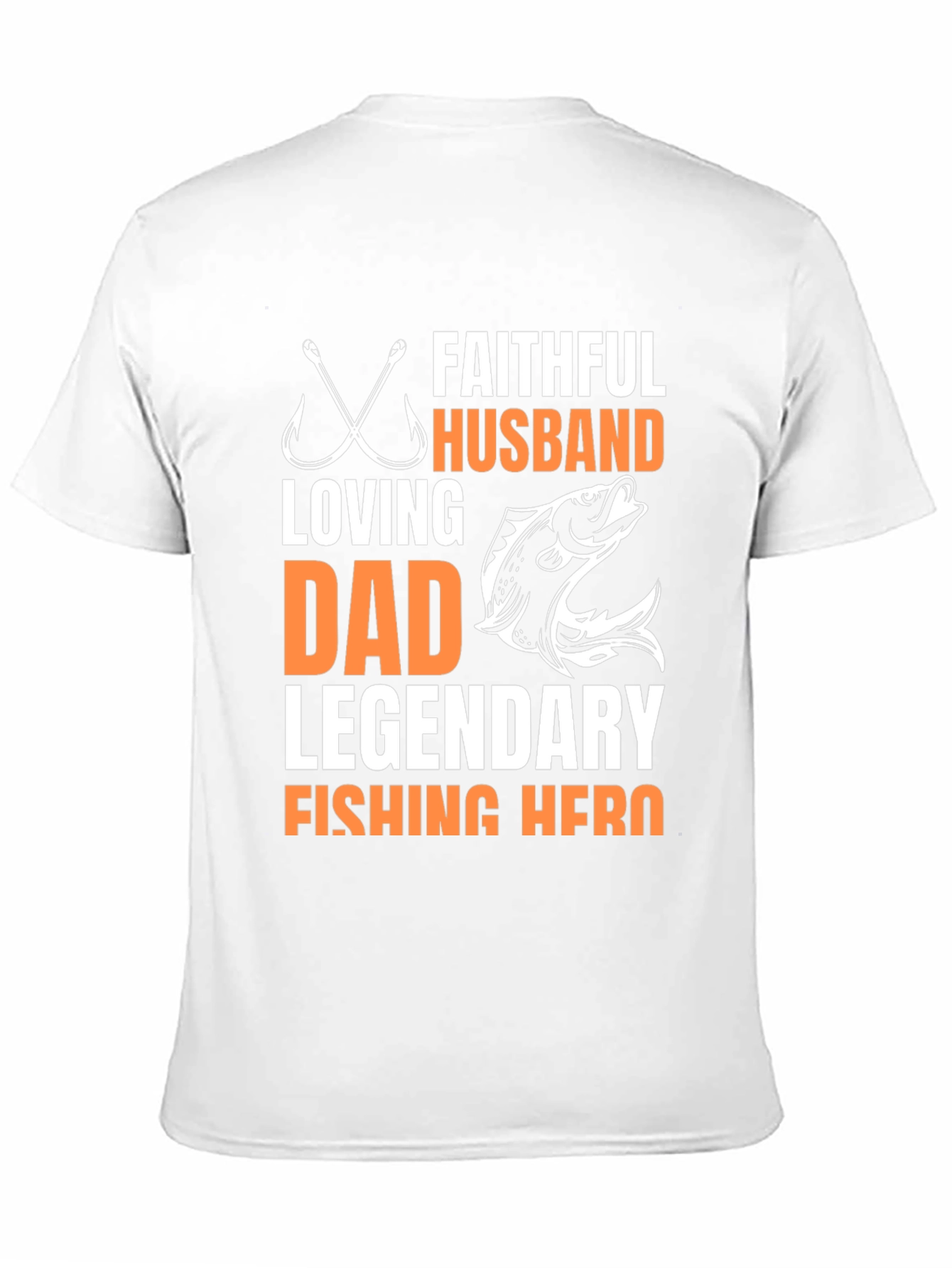 Faithful Husband Fishing Hero Graphic Tee