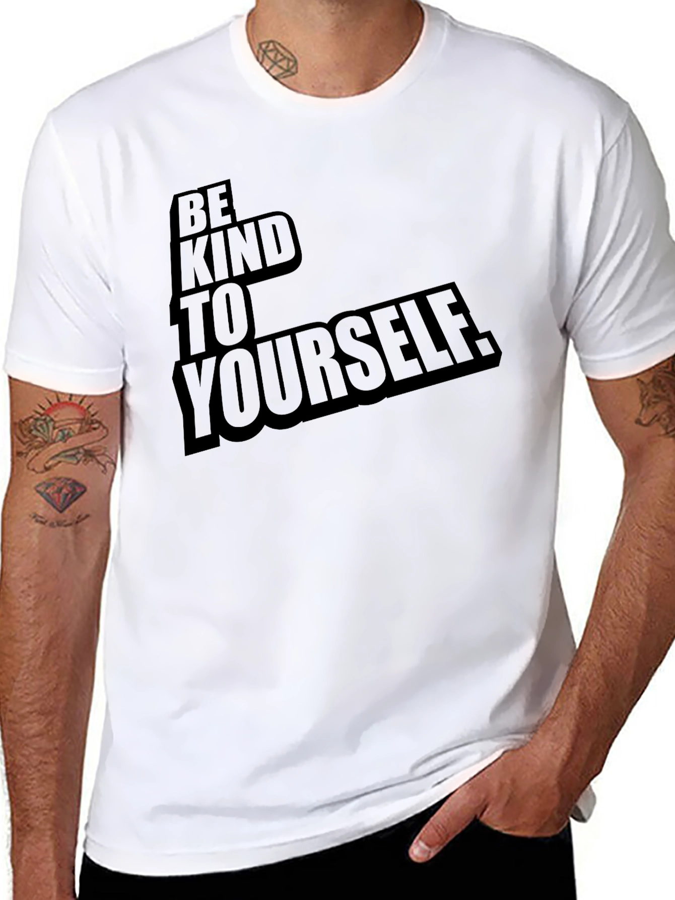 Be Kind to Yourself Graphic Tee - Black