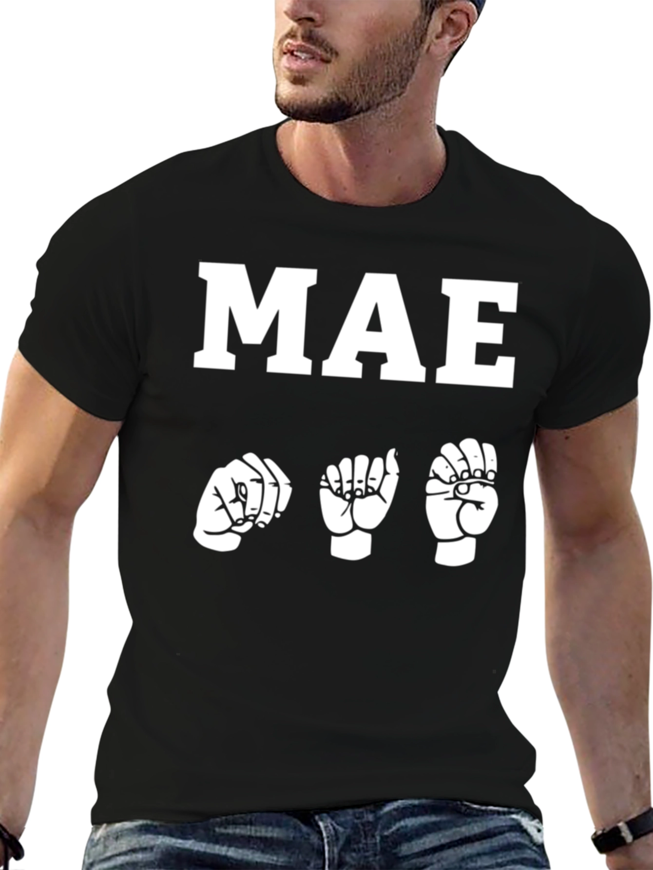 MAE Sign Language T-Shirt - Black