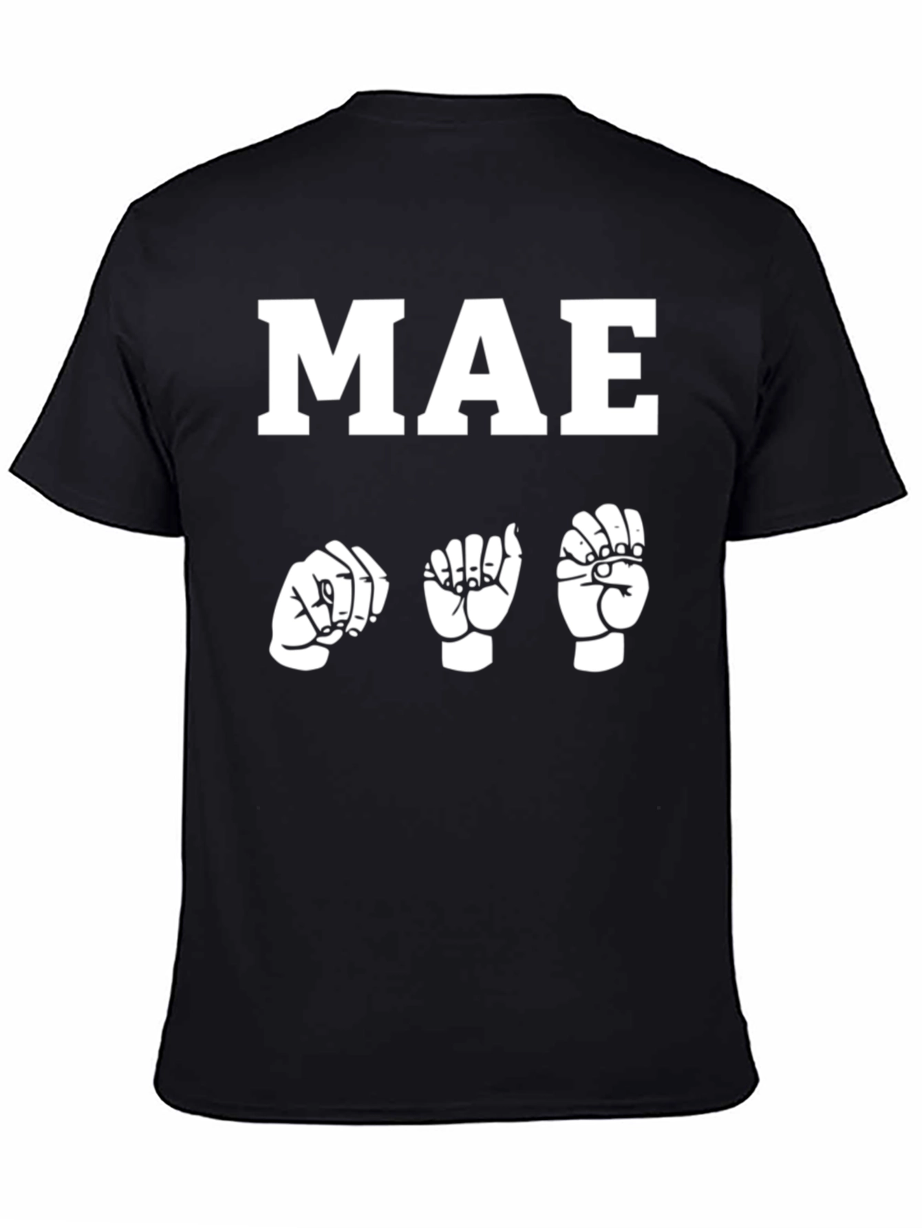 MAE Sign Language T-Shirt - Black
