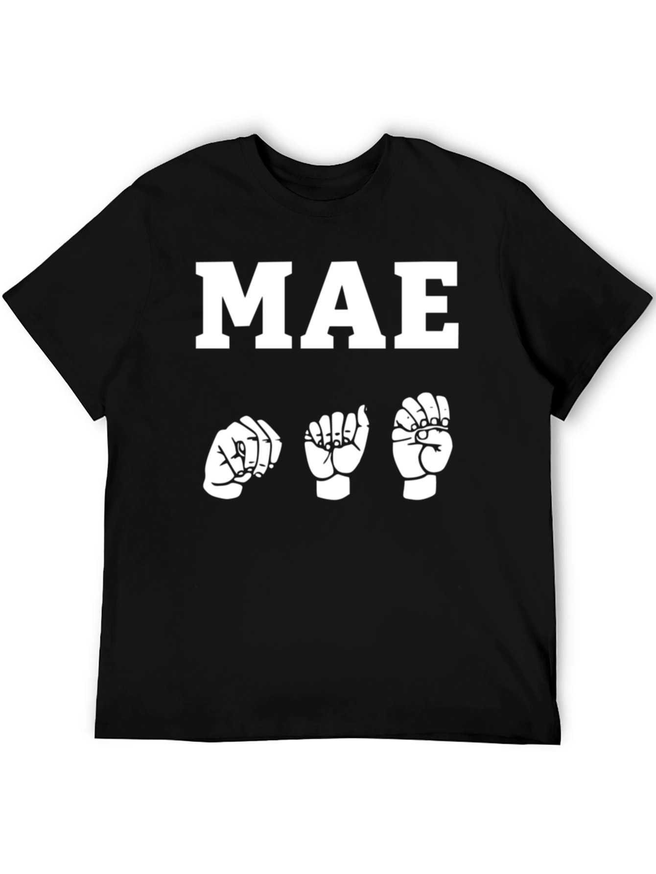 MAE Sign Language T-Shirt - Black