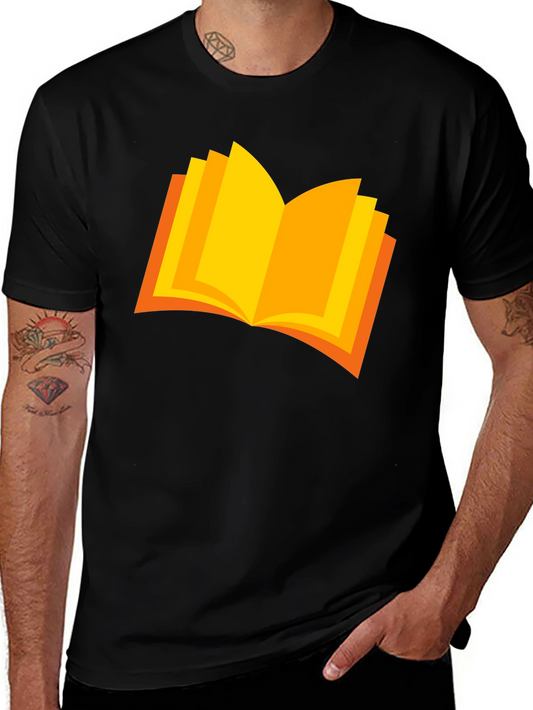 Book Graphic Black T-Shirt - Reader Tee