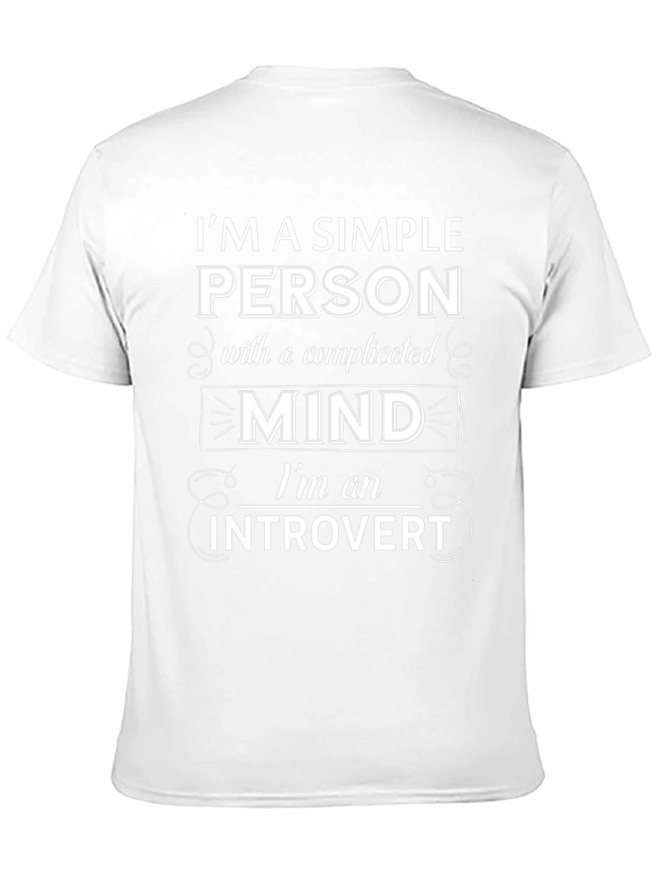Introvert Mind T-Shirt - Simple Person Complicated Mind