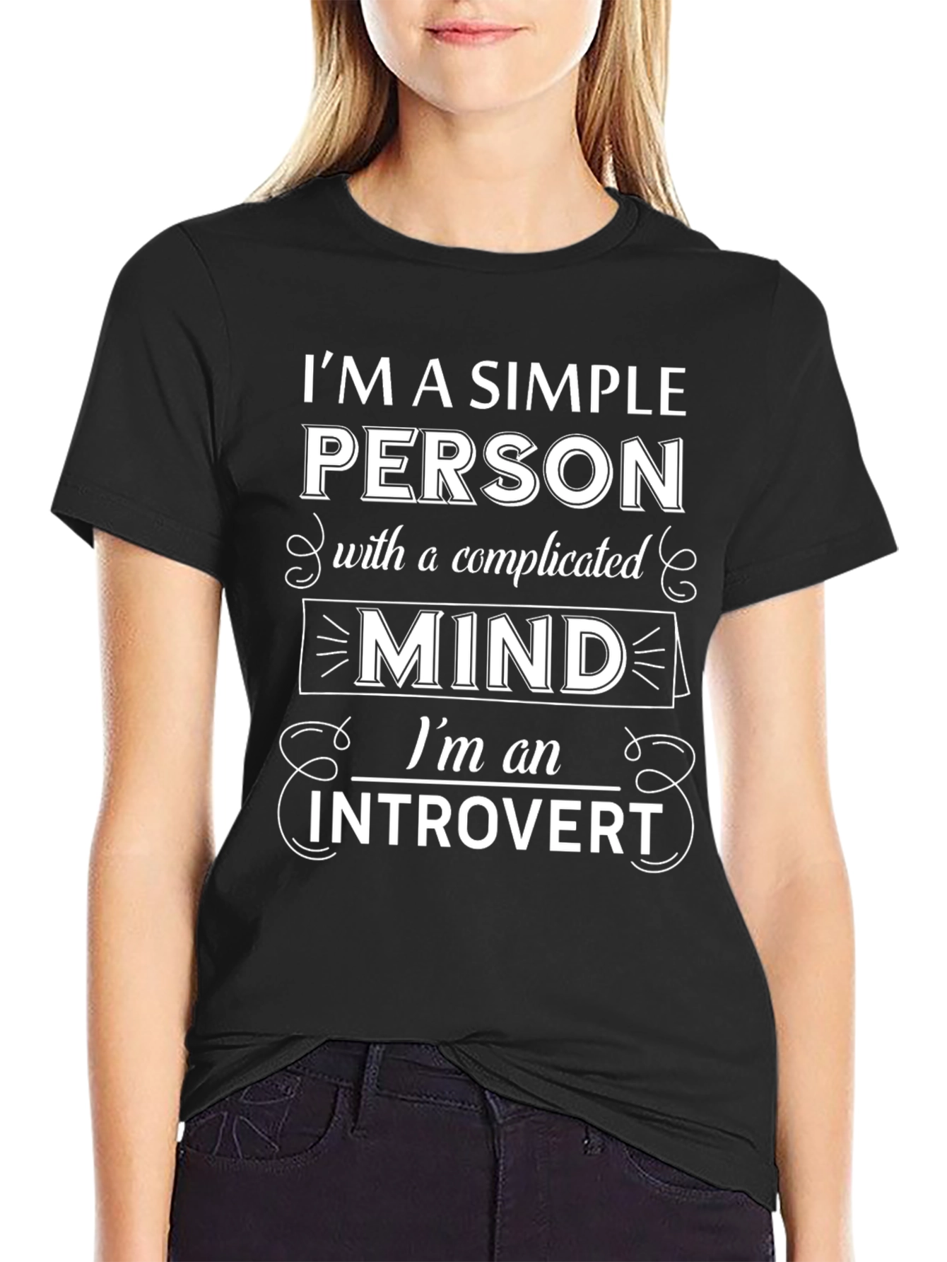 Introvert Mind T-Shirt - Simple Person Complicated Mind