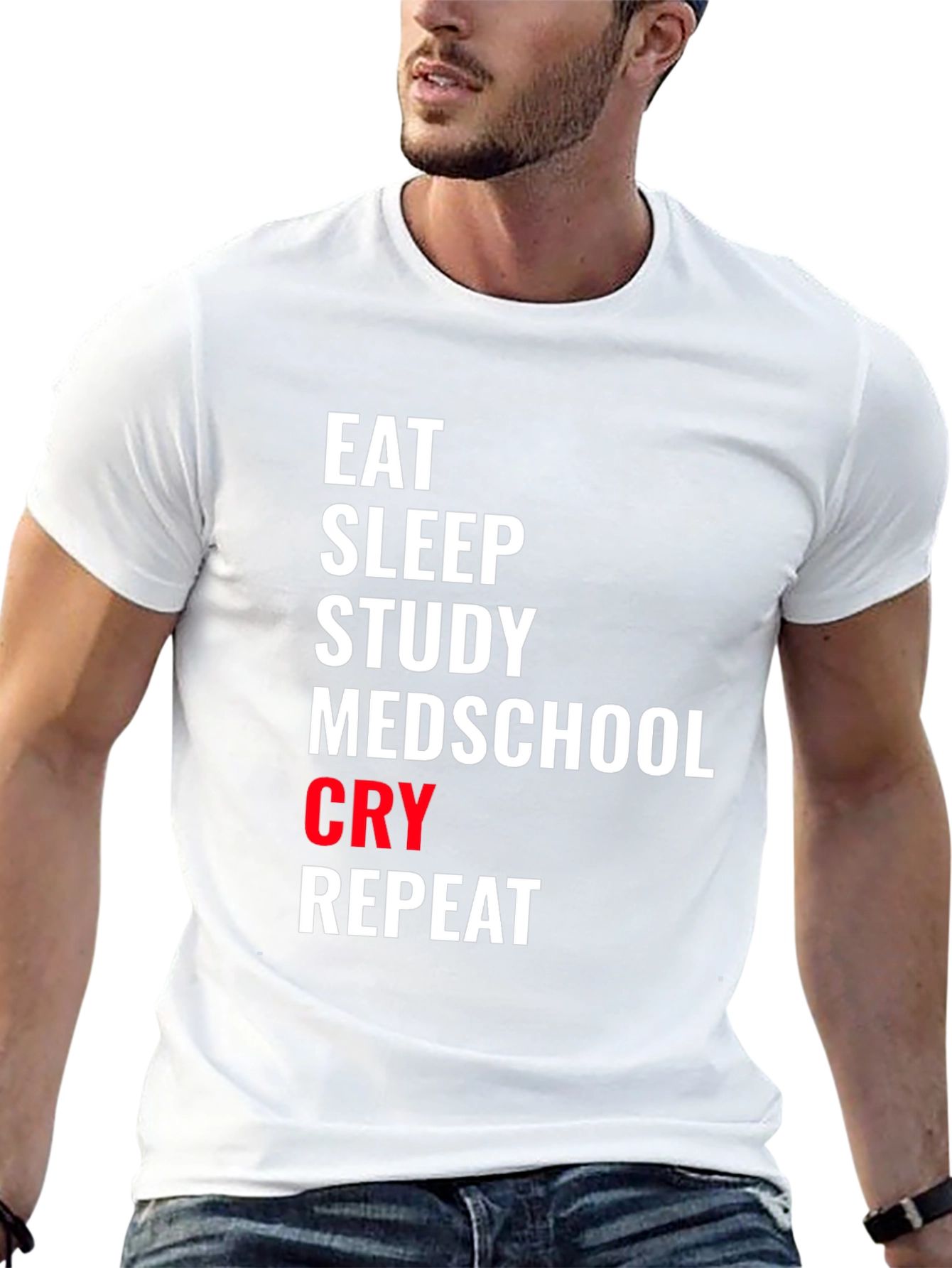 Eat Sleep Medschool T-Shirt - Study Repeat