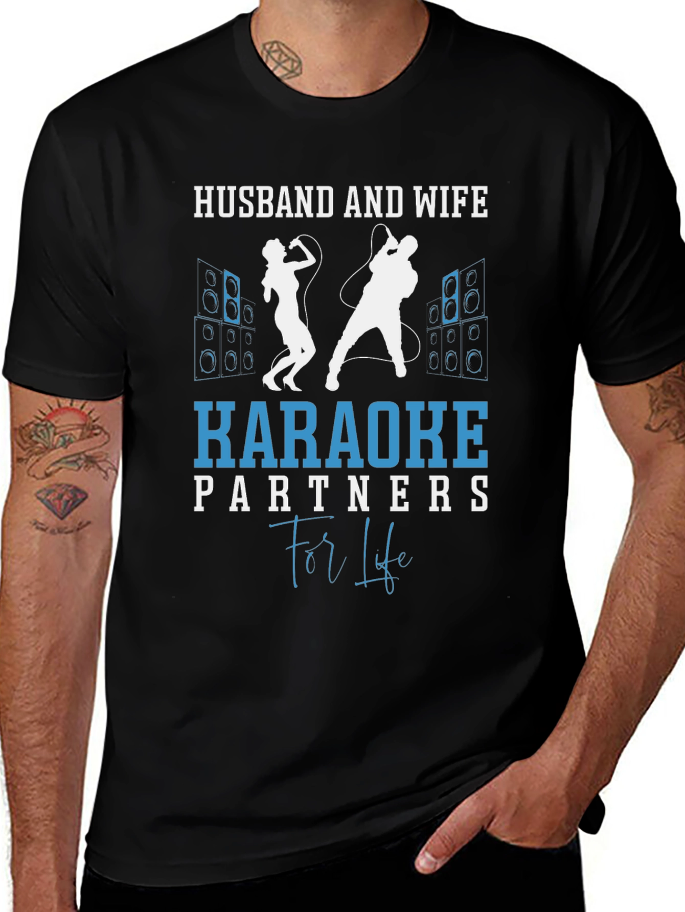 Husband & Wife Karaoke Partners T-Shirt