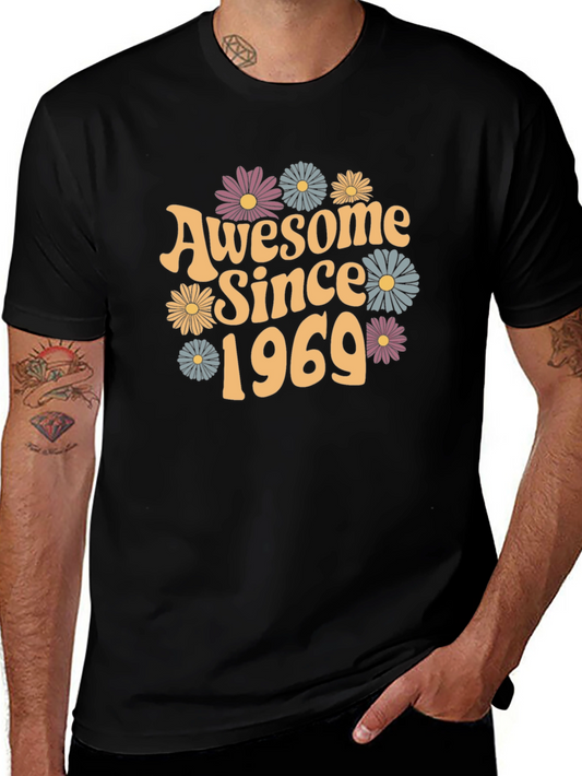 Awesome Since 1969 Black Graphic Tee