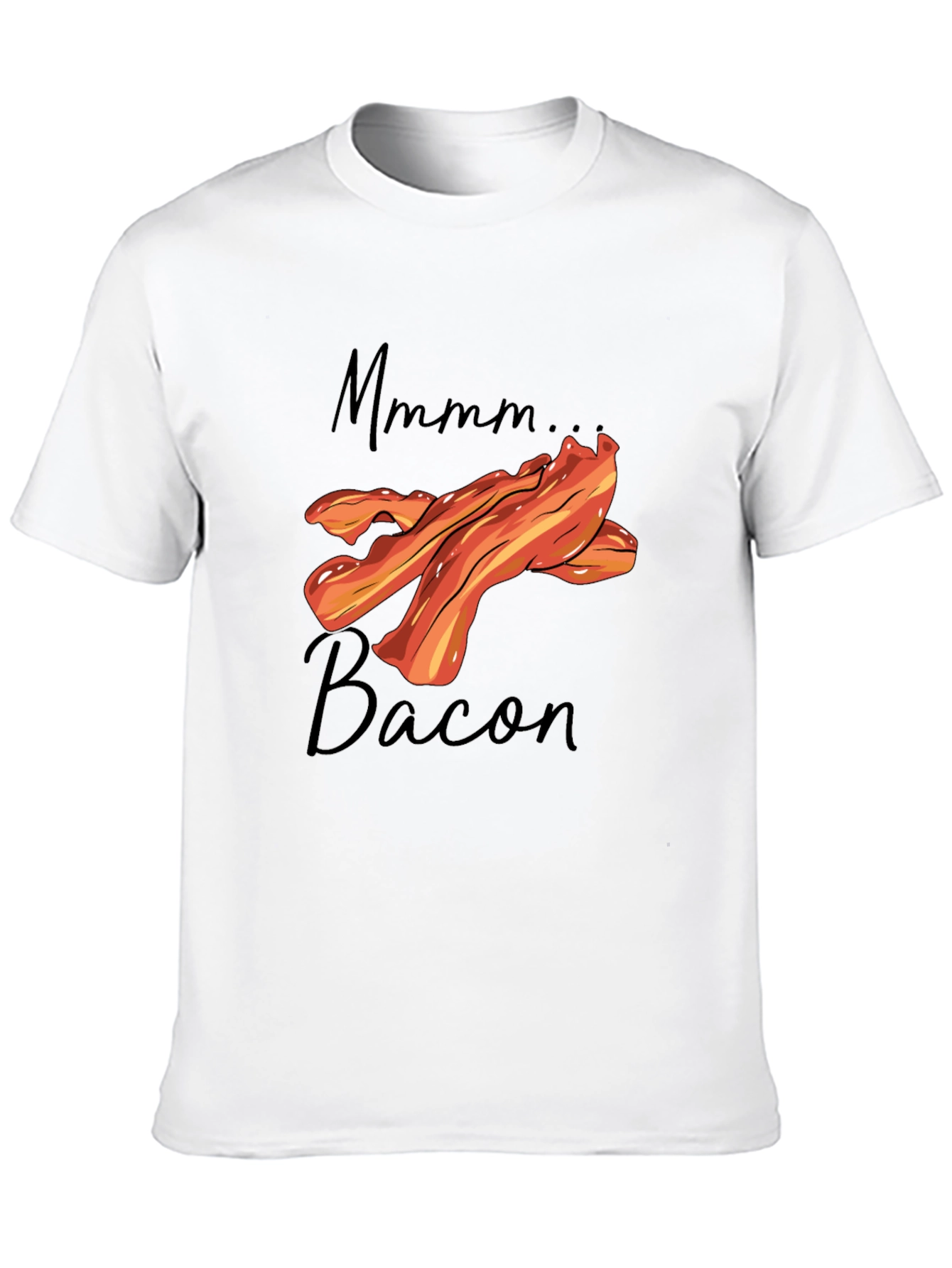 Mmmm Bacon Graphic T-Shirt - Black