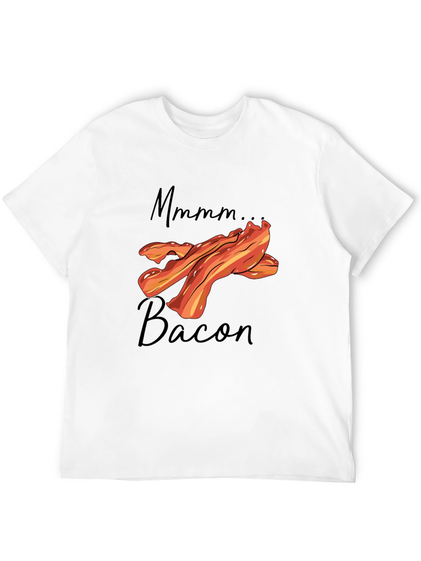 Mmmm Bacon Graphic T-Shirt - Black
