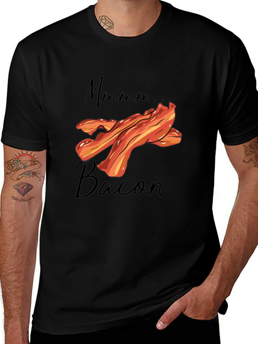 Mmmm Bacon Graphic T-Shirt - Black