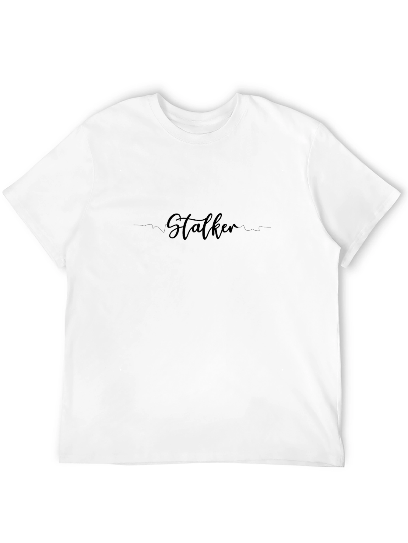 Stalker Scripted Graphic Black T-Shirt
