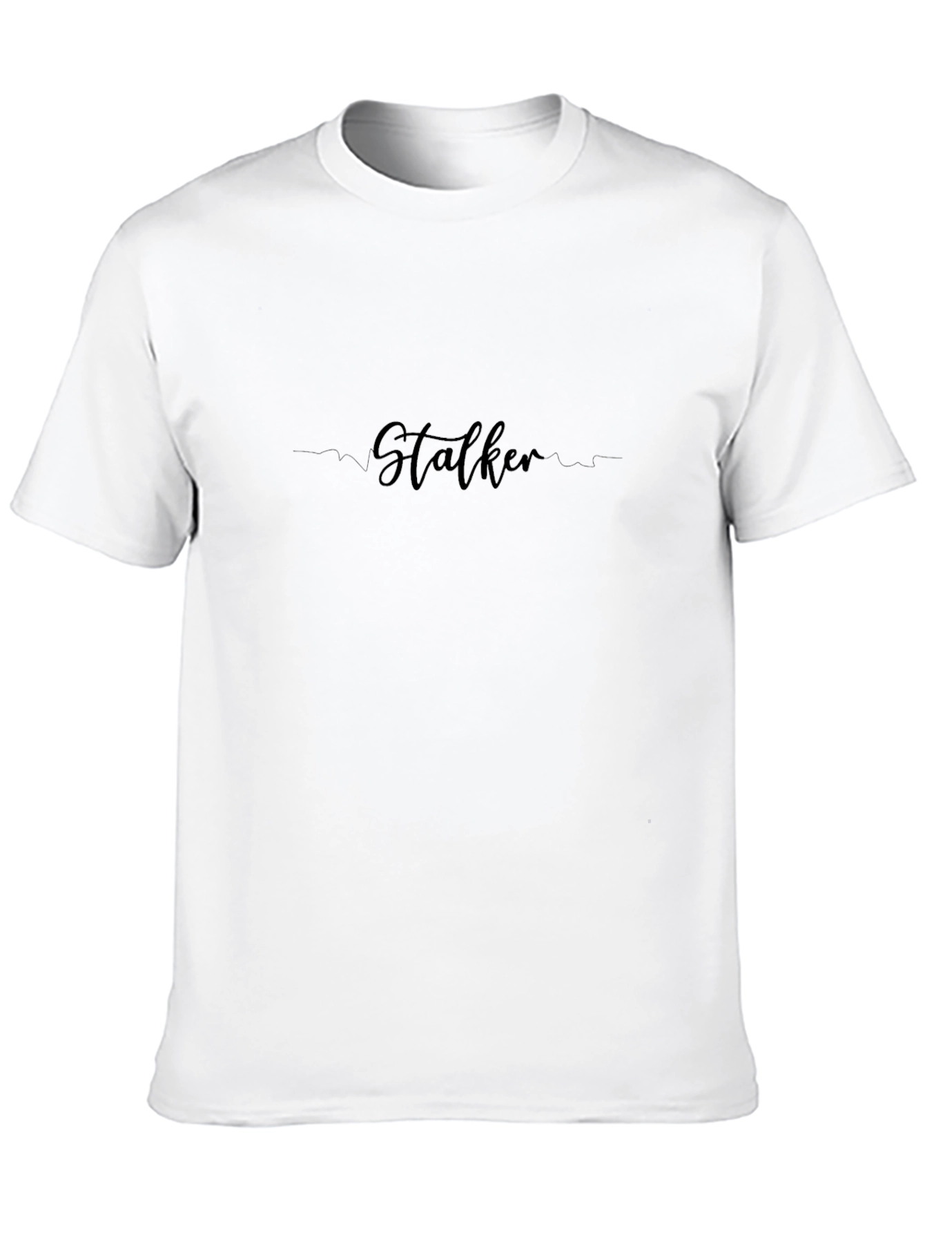 Stalker Scripted Graphic Black T-Shirt