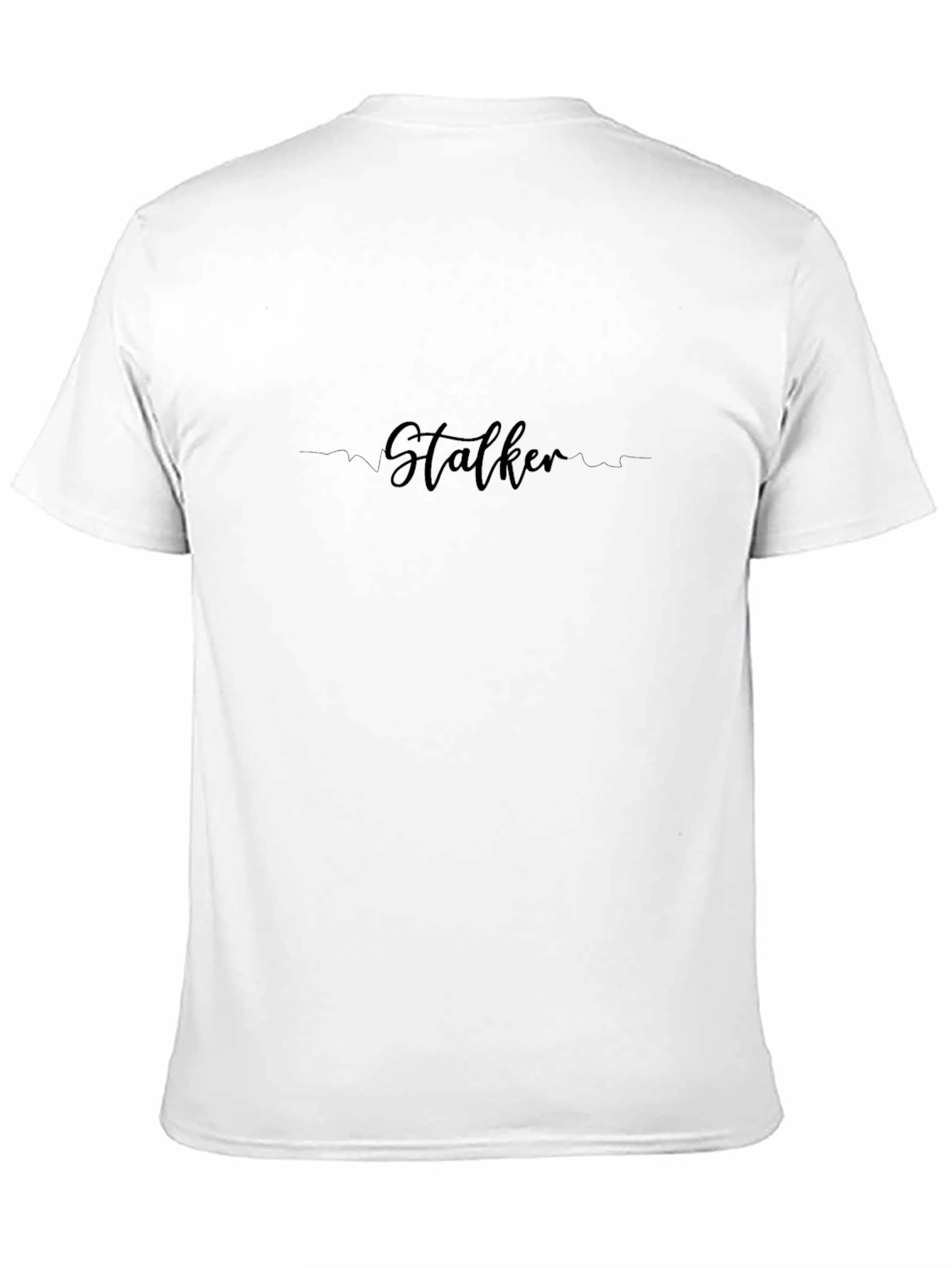 Stalker Scripted Graphic Black T-Shirt