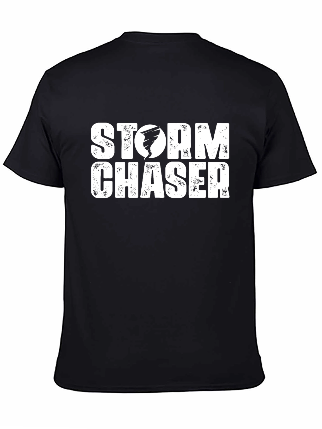 Storm Chaser Graphic Tee - Black Cotton T-Shirt