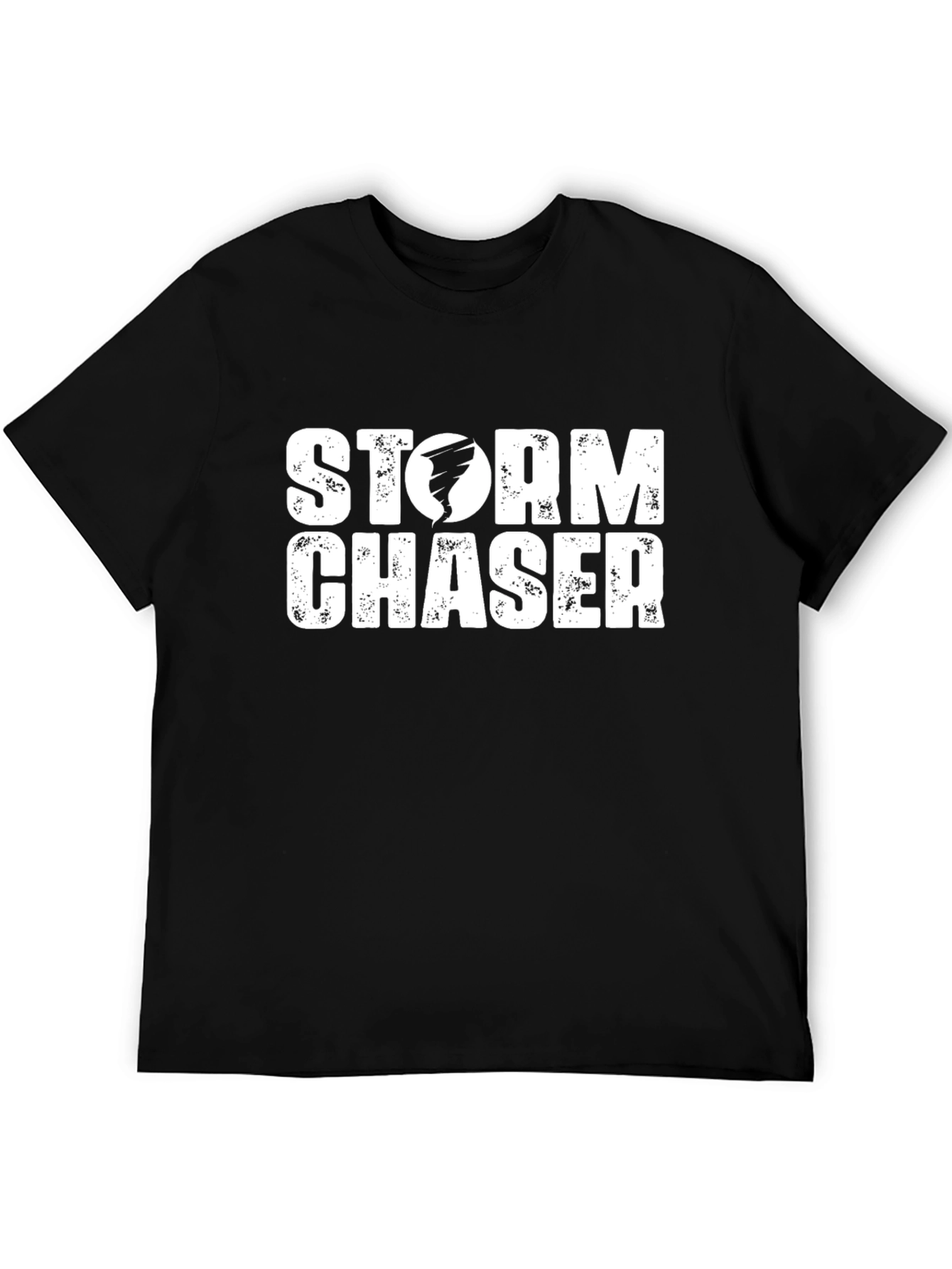 Storm Chaser Graphic Tee - Black Cotton T-Shirt