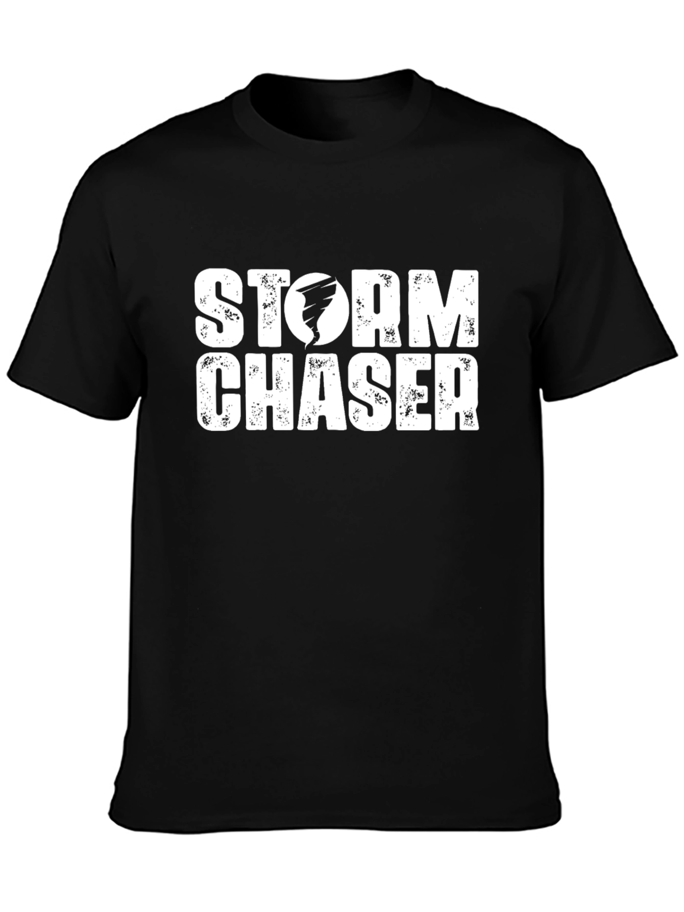 Storm Chaser Graphic Tee - Black Cotton T-Shirt