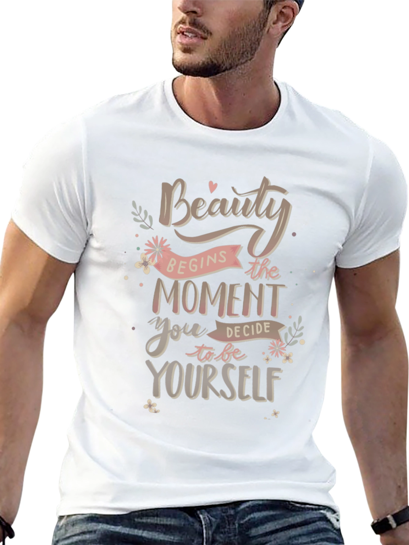 Beauty Begins Yourself Graphic T-Shirt