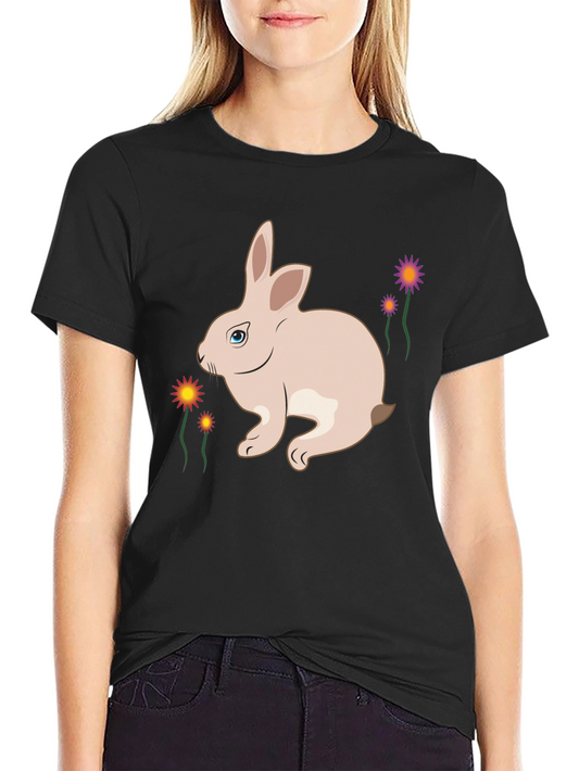 Bunny Graphic Tee - Soft Cotton Comfort