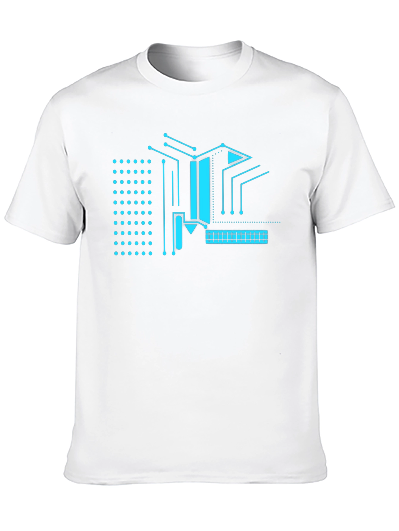 Cyber Circuit Tee - Black Graphic T-Shirt