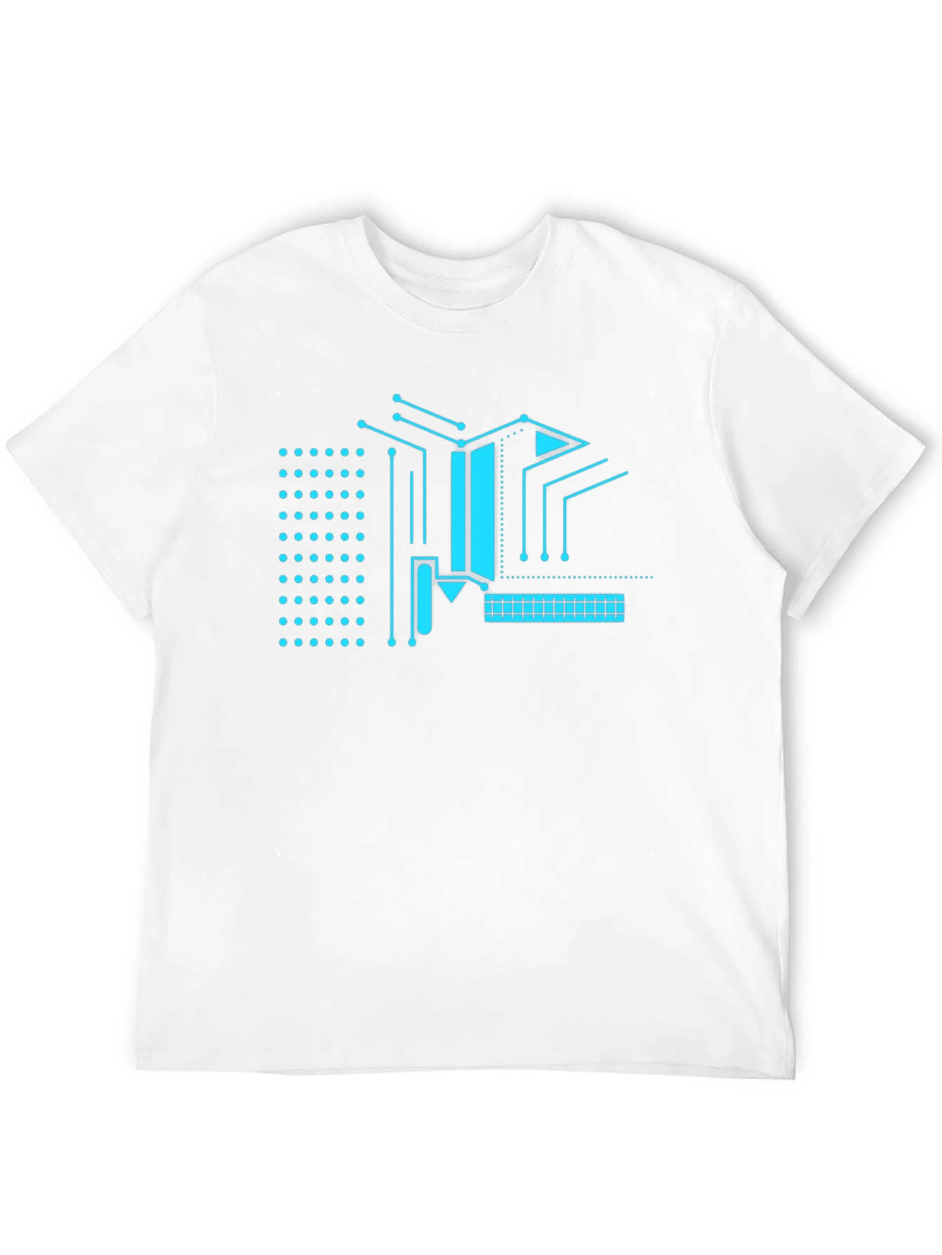 Cyber Circuit Tee - Black Graphic T-Shirt