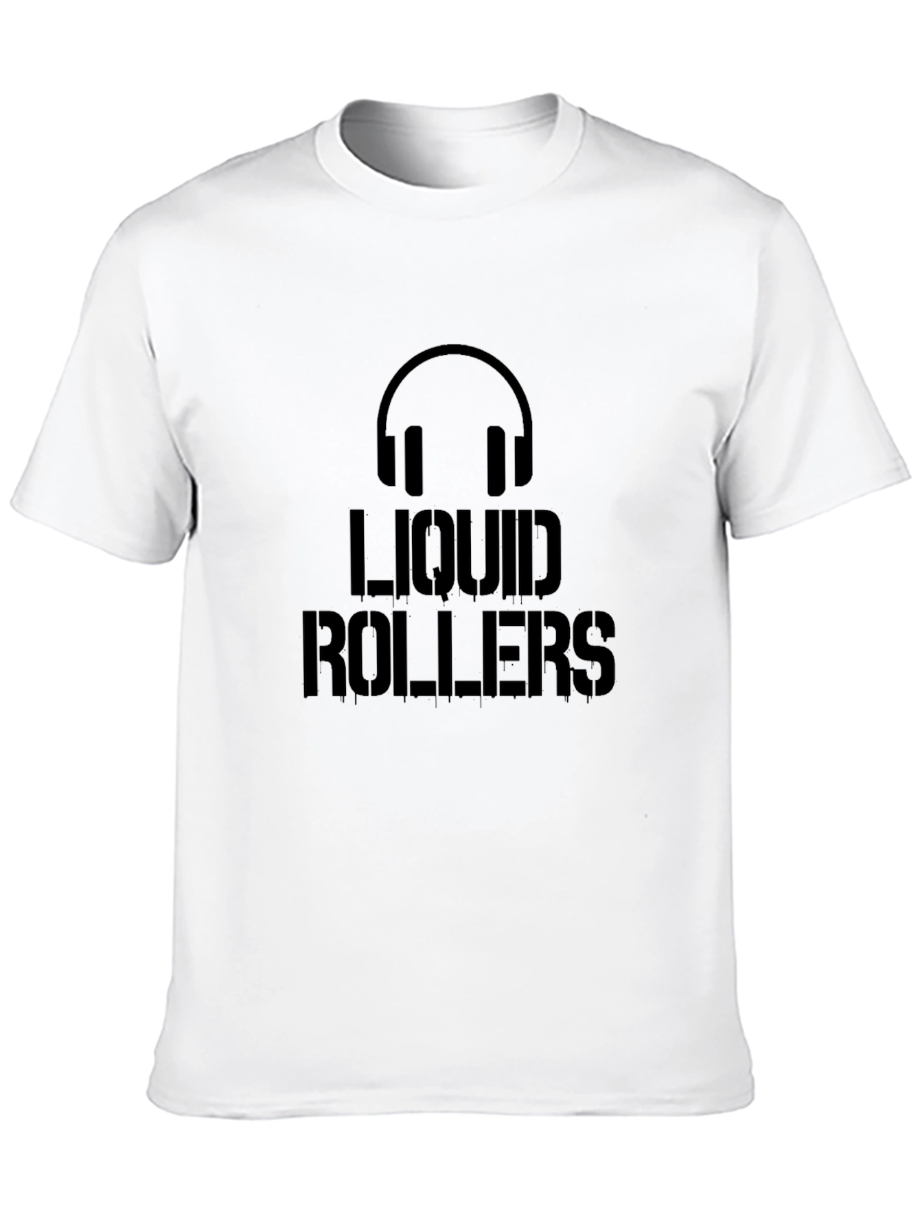 Liquid Rollers Graphic Tee - Black Cotton T-Shirt