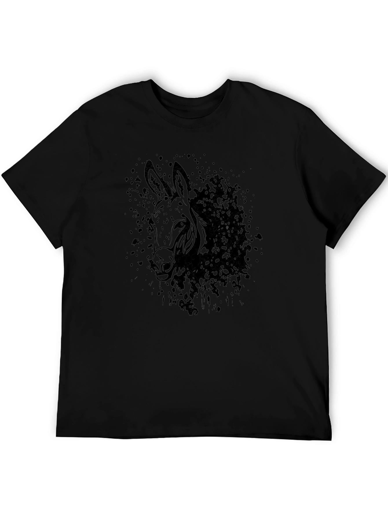 Black Donkey Graphic Tee - Mens Casual T-Shirt