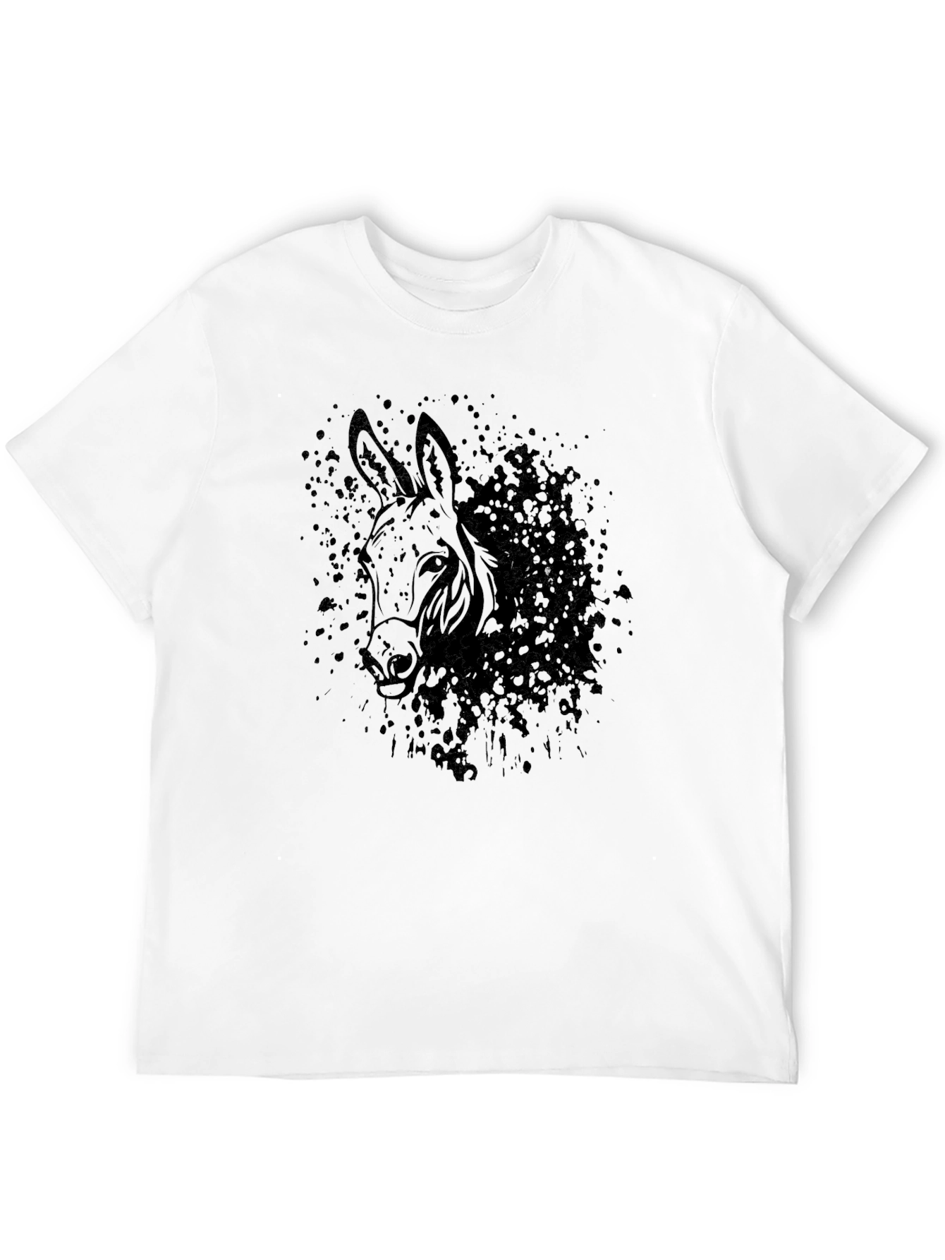 Black Donkey Graphic Tee - Mens Casual T-Shirt