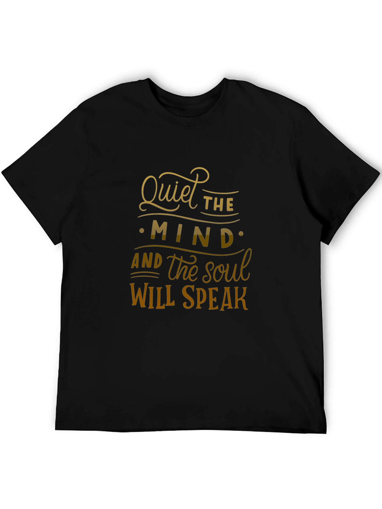 Quiet The Mind Graphic Tee - Black