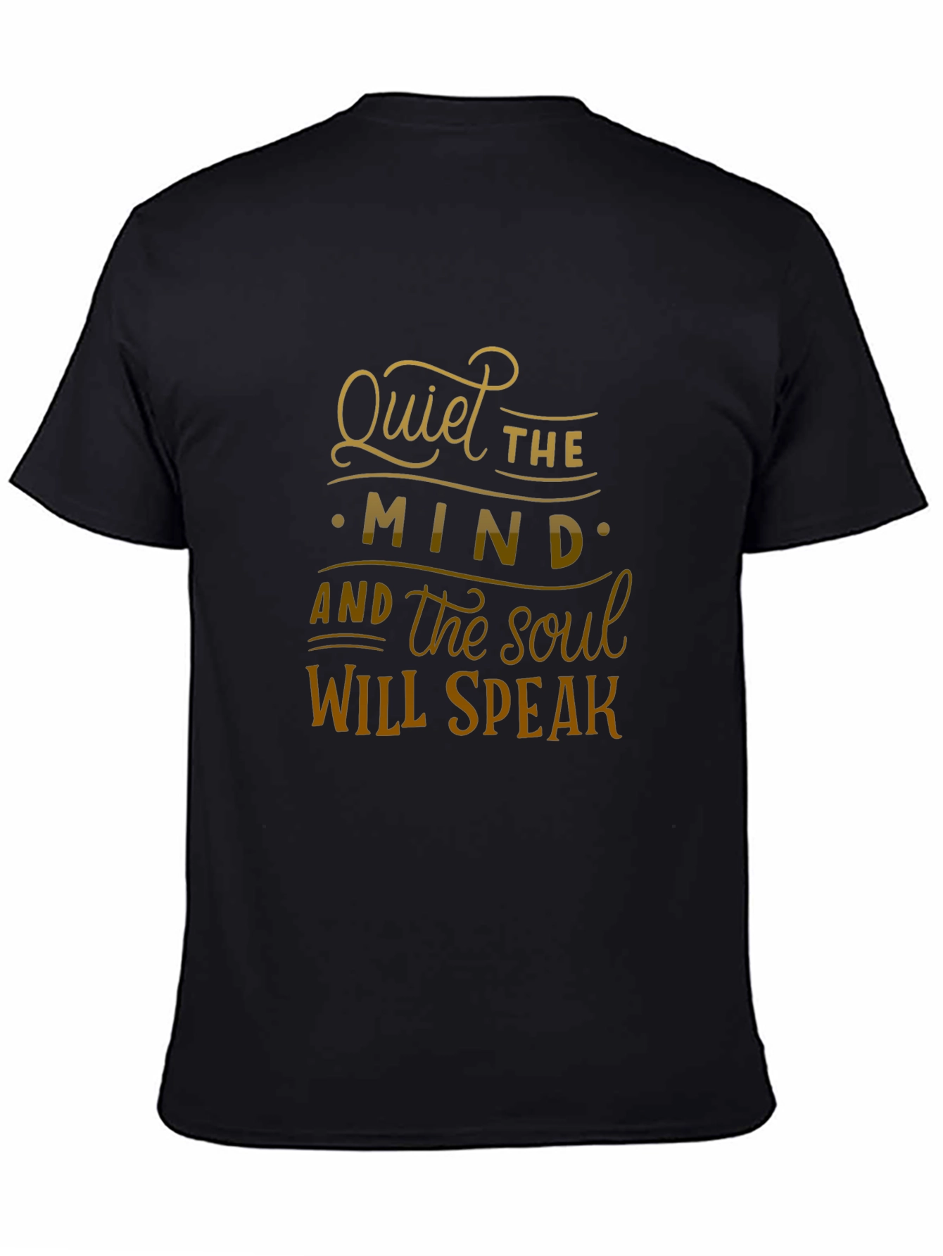 Quiet The Mind Graphic Tee - Black