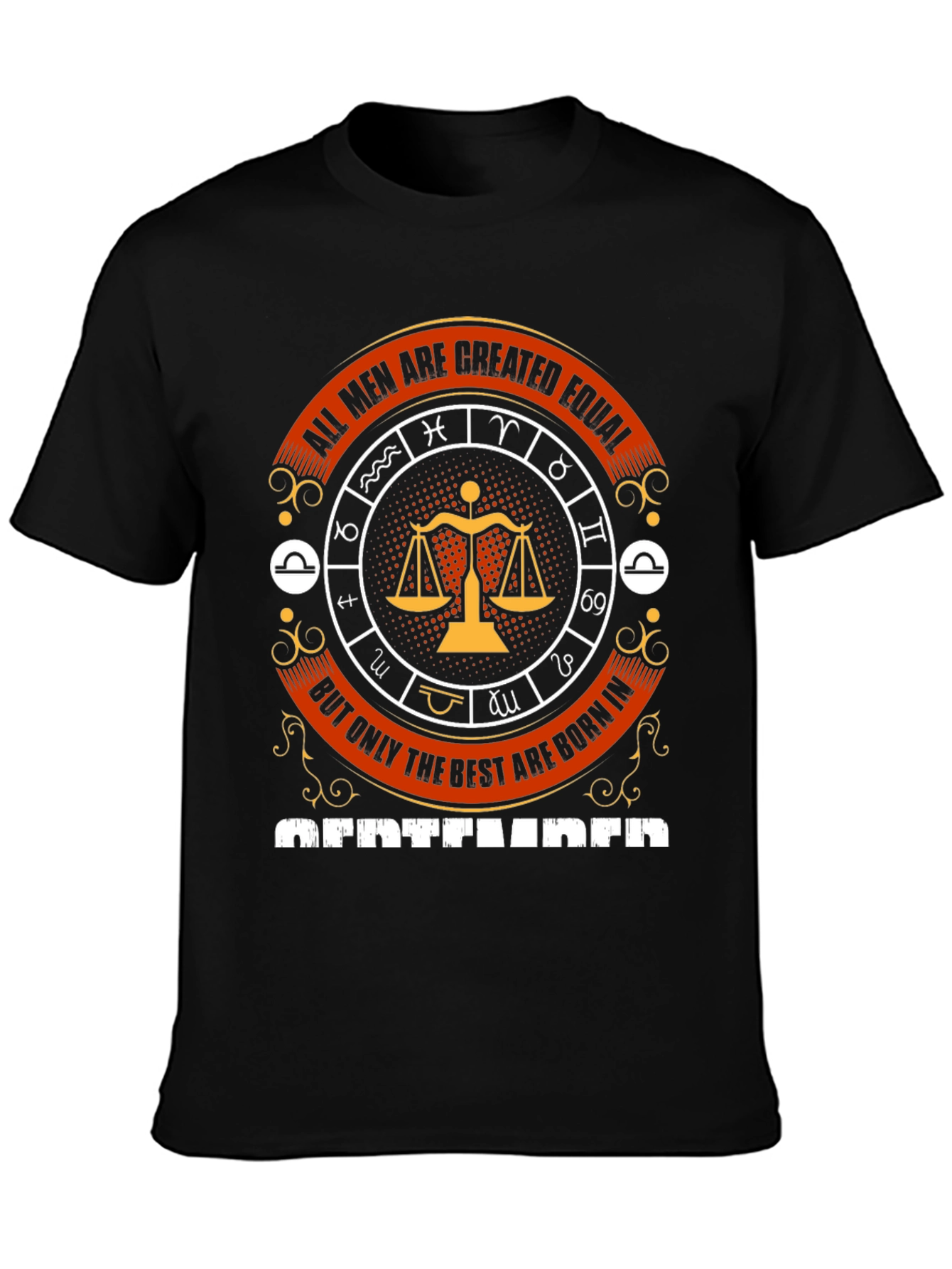 All Men Are Created Equal September Birthday T-Shirt