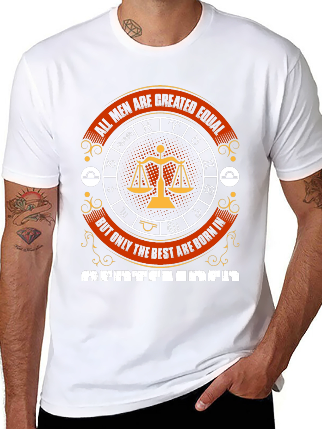 All Men Are Created Equal September Birthday T-Shirt