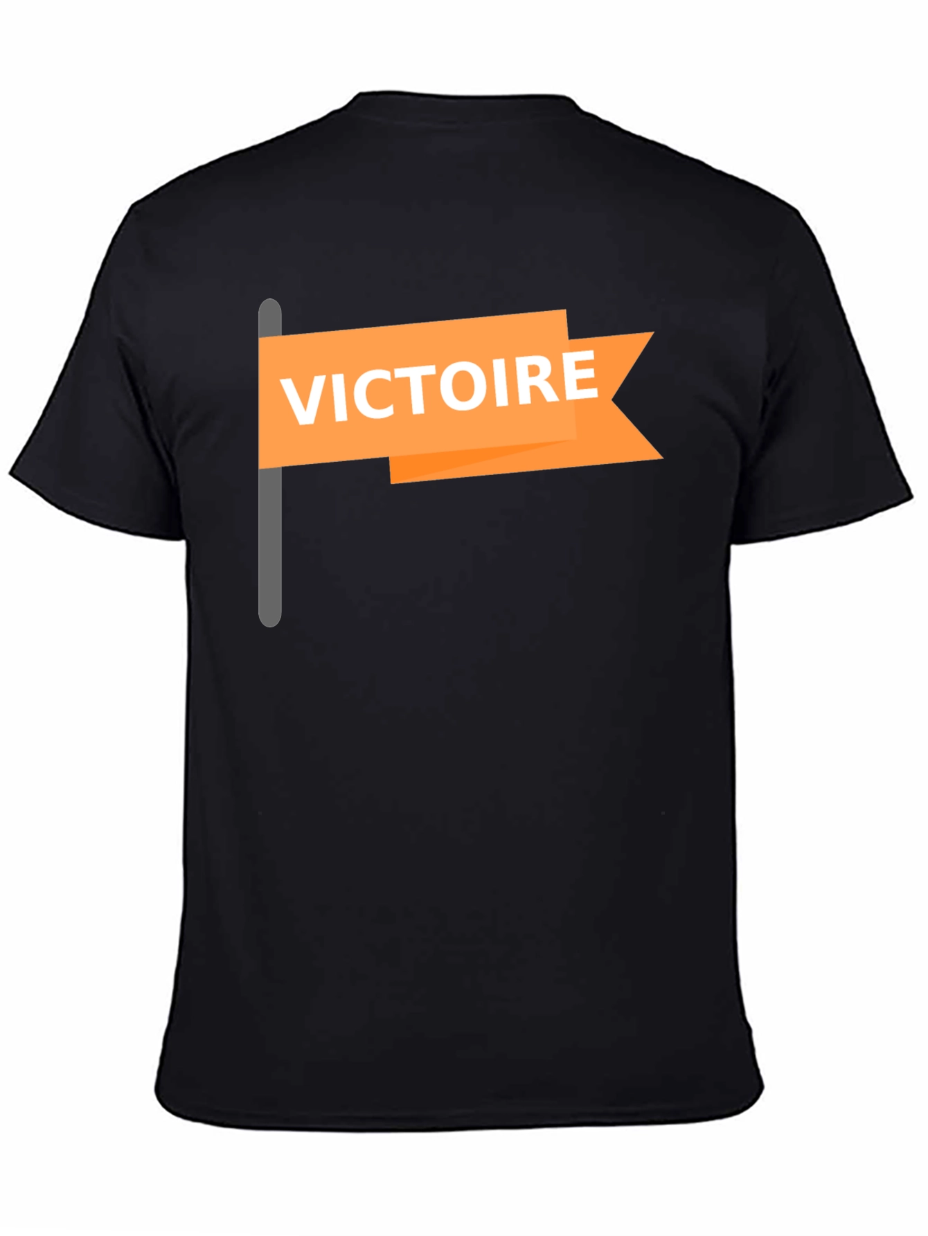 Victoire Flag Graphic T-Shirt - Casual Style