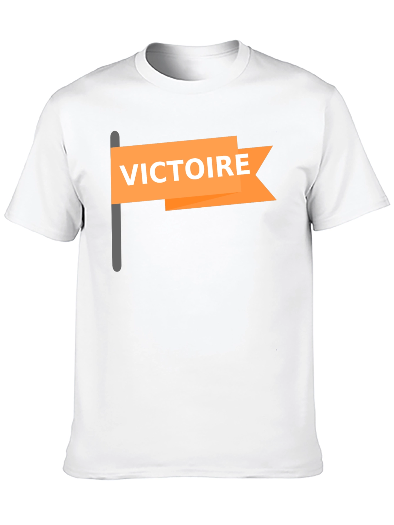 Victoire Flag Graphic T-Shirt - Casual Style