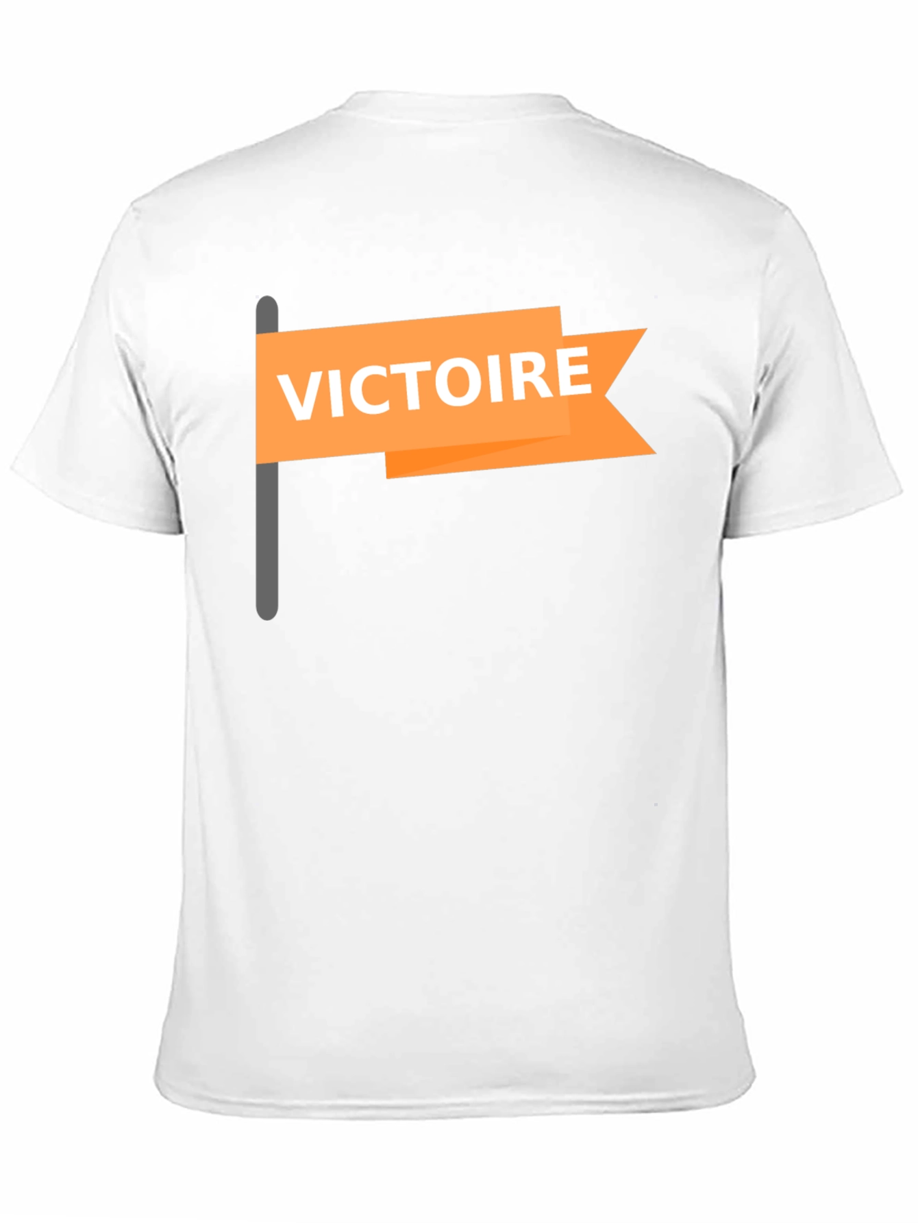 Victoire Flag Graphic T-Shirt - Casual Style