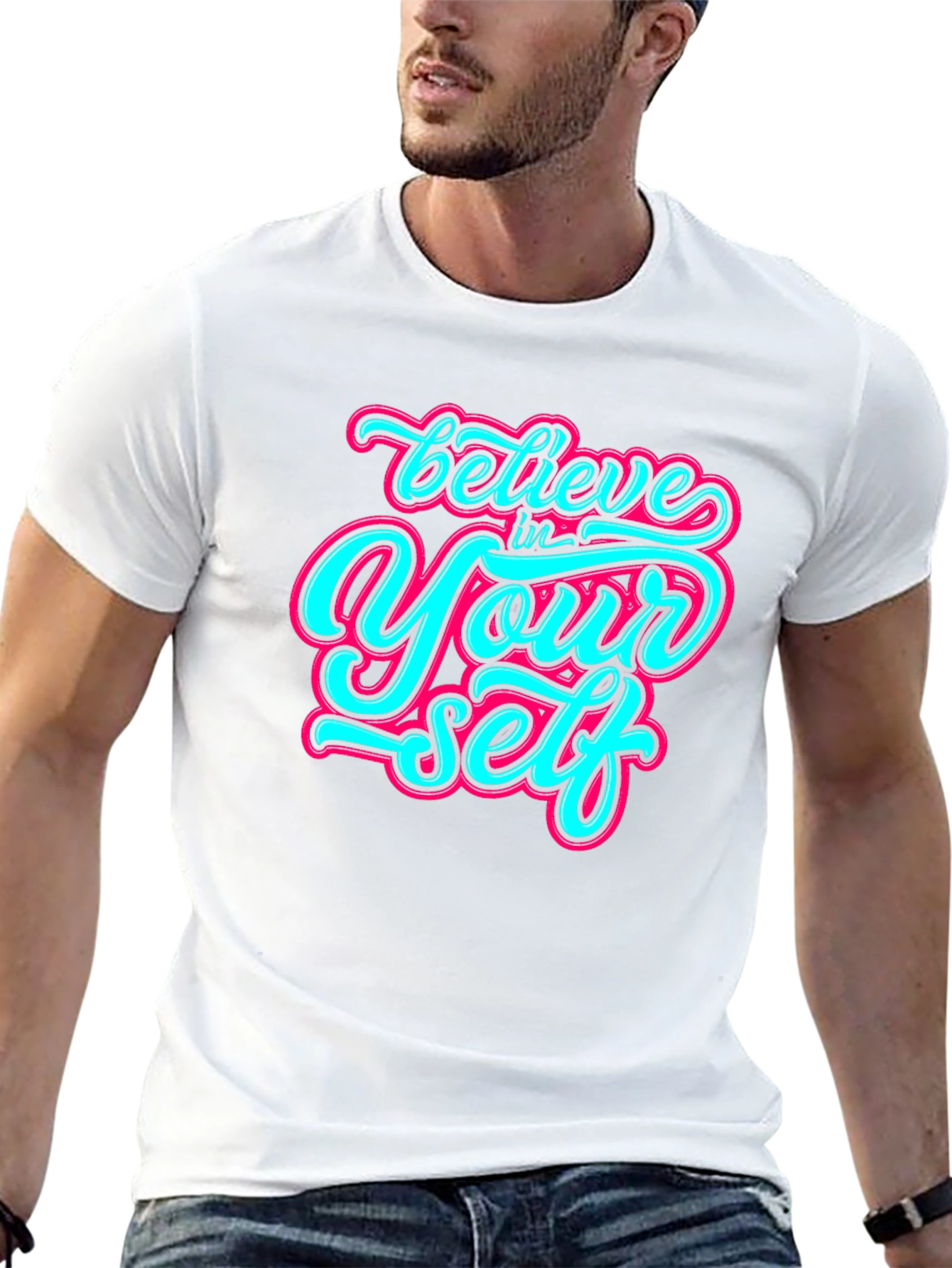 Believe In Yourself Graphic Tee - Inspiring Design