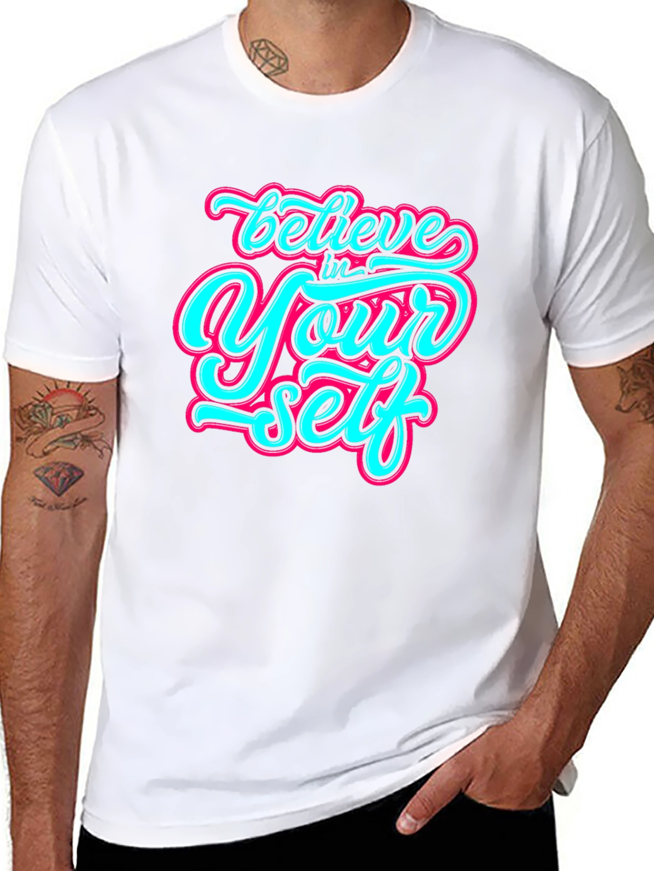 Believe In Yourself Graphic Tee - Inspiring Design