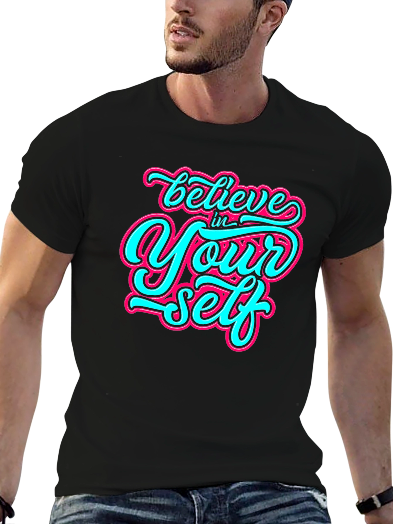 Believe In Yourself Graphic Tee - Inspiring Design