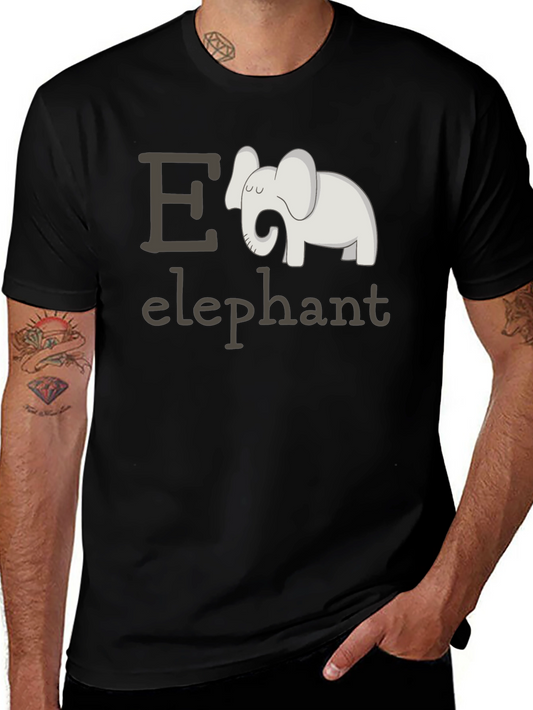 Elephant Alphabet T-Shirt - E is for Elephant