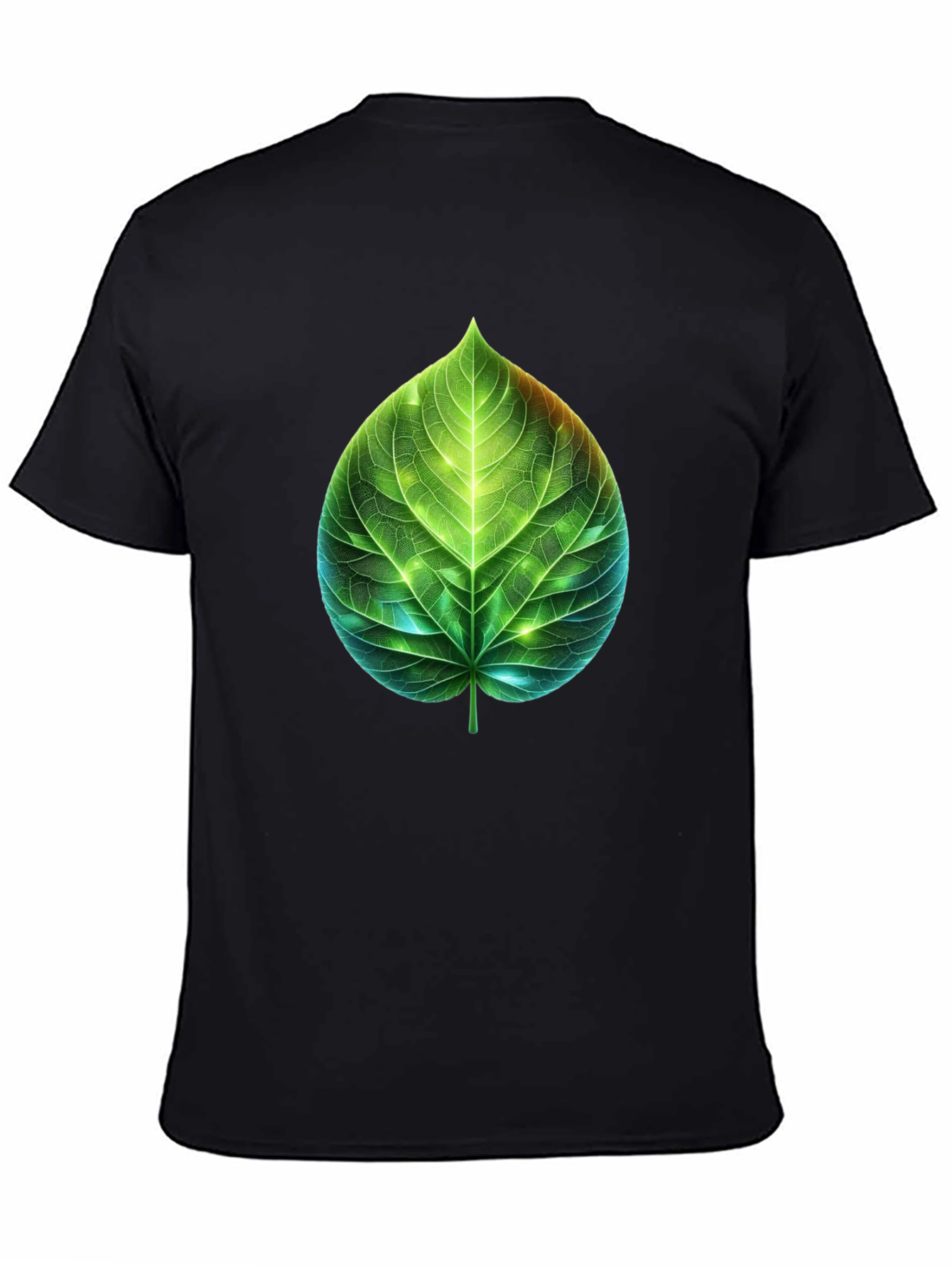 Leaf Design Graphic Tee - Nature Inspired T-Shirt