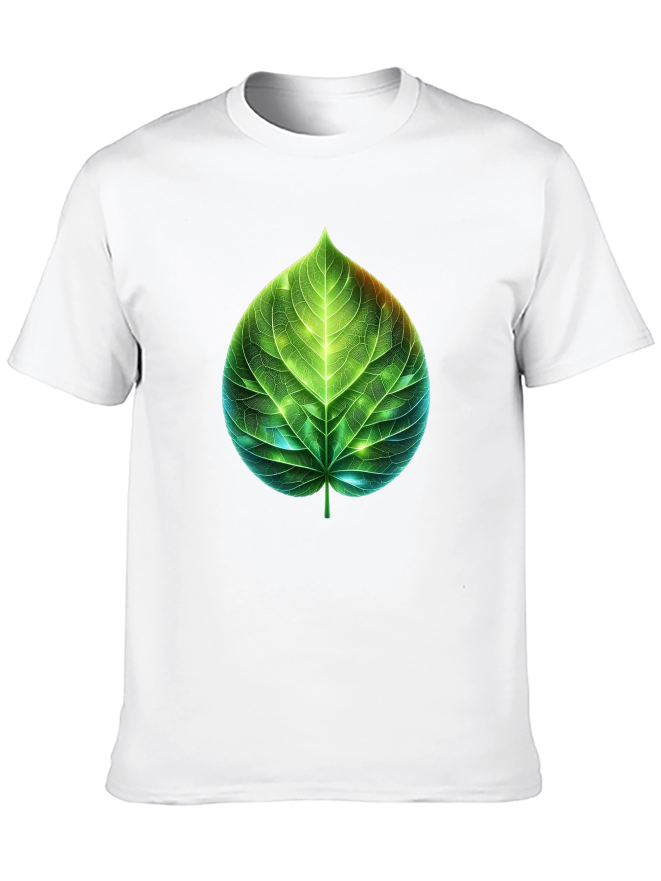 Leaf Design Graphic Tee - Nature Inspired T-Shirt