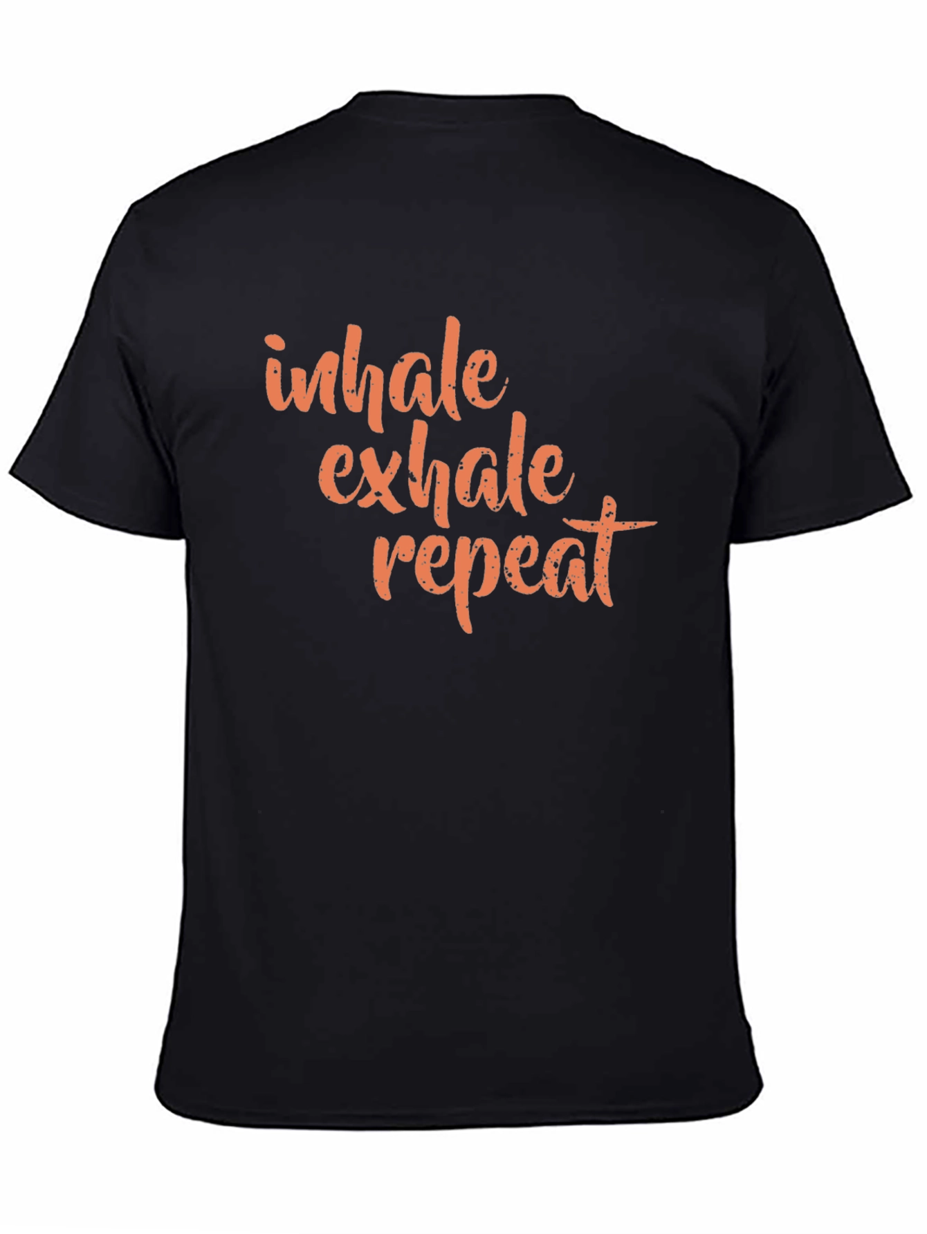 Inhale Exhale Repeat Graphic Tee - Black