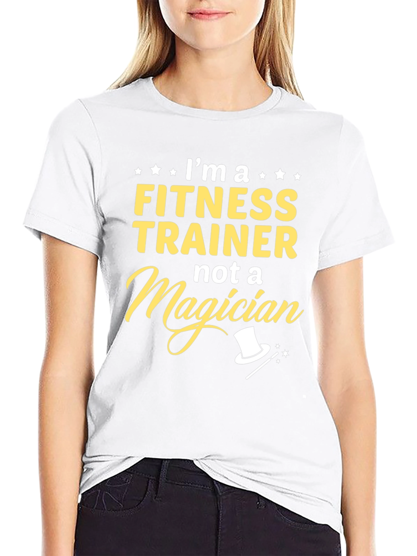 Fitness Trainer T-Shirt - Not a Magician Funny Tee