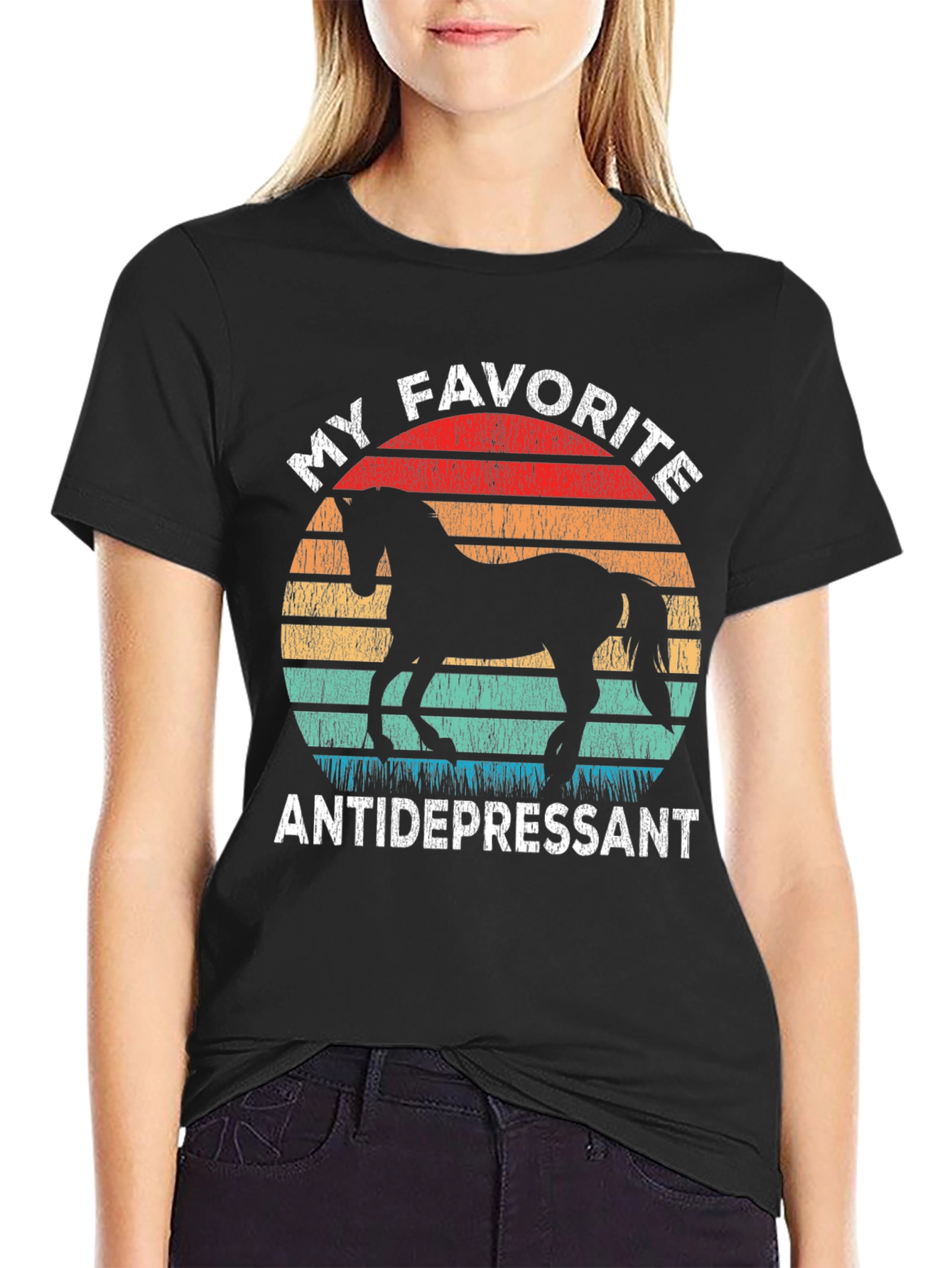 My Favorite Antidepressant Horse T-Shirt