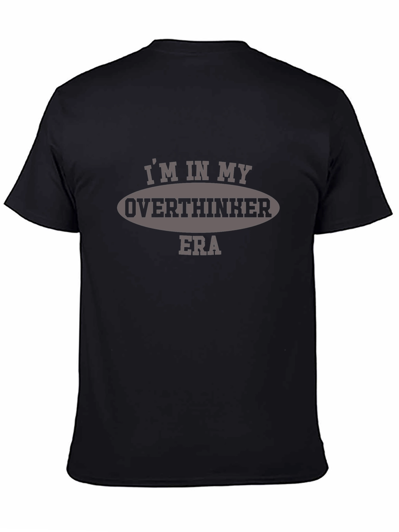 Overthinker Era Graphic Tee - Black T-Shirt