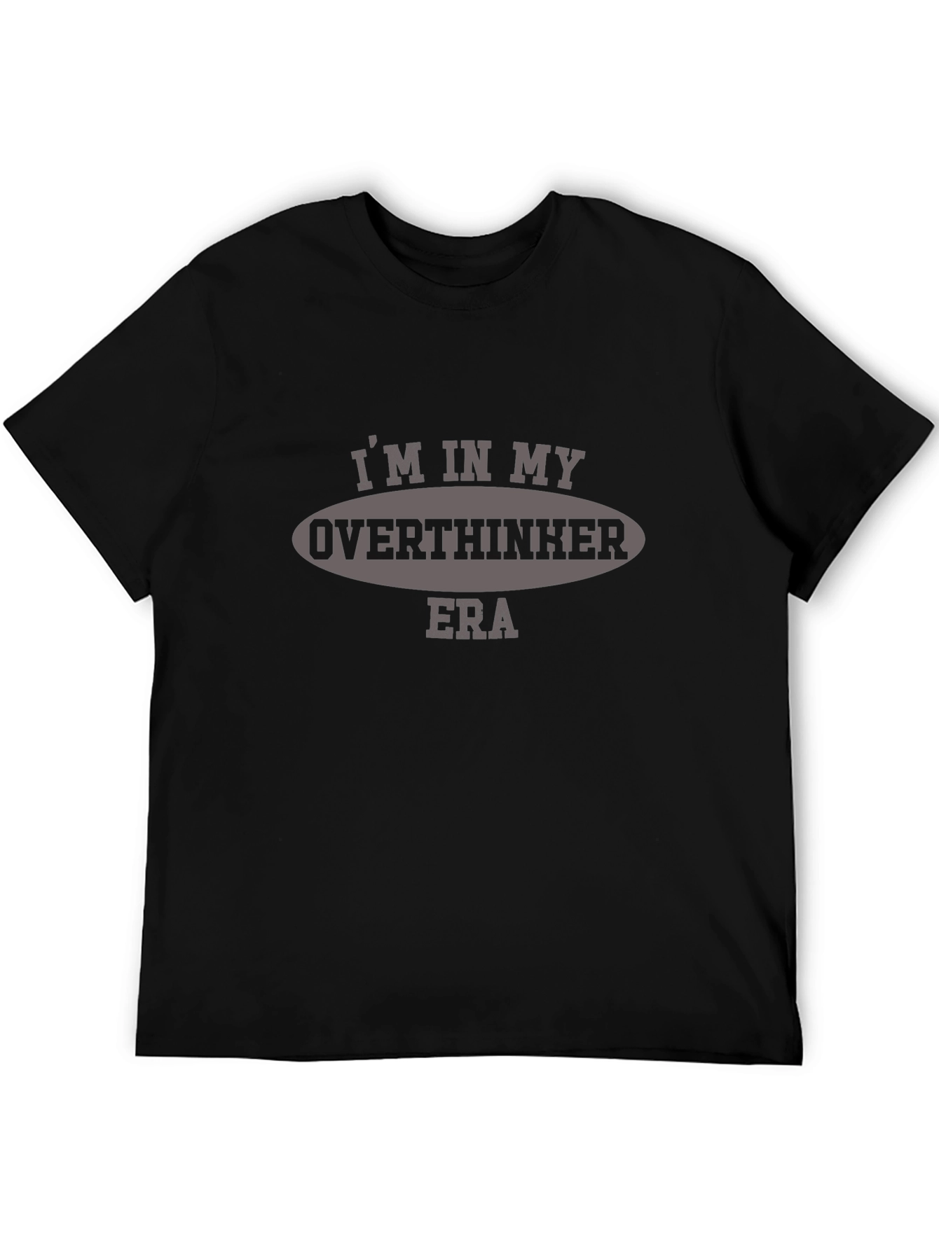 Overthinker Era Graphic Tee - Black T-Shirt
