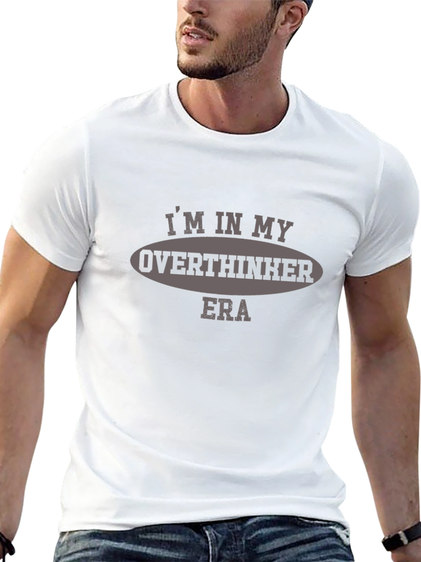 Overthinker Era Graphic Tee - Black T-Shirt