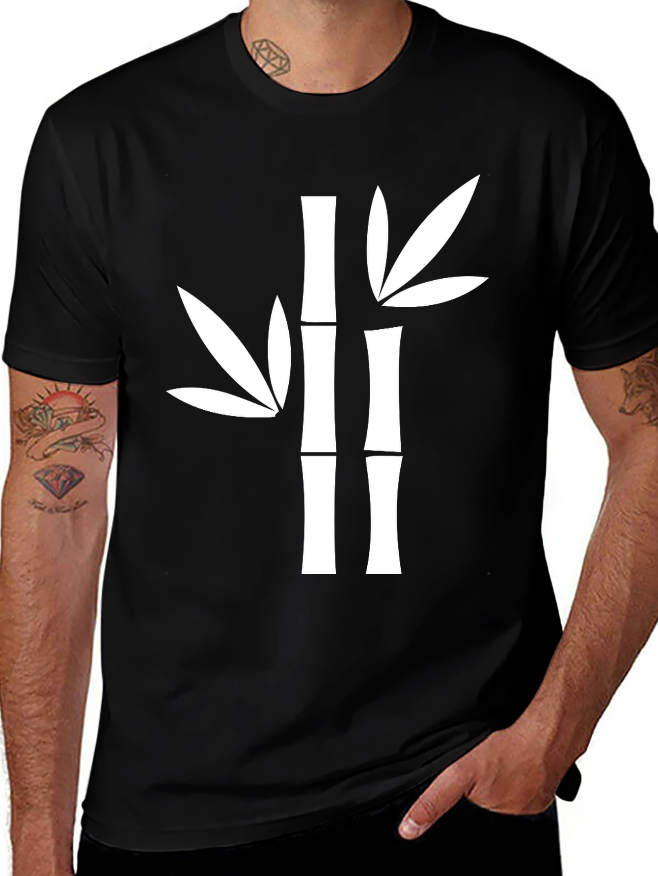 Bamboo Graphic Tee - Soft Cotton Blend