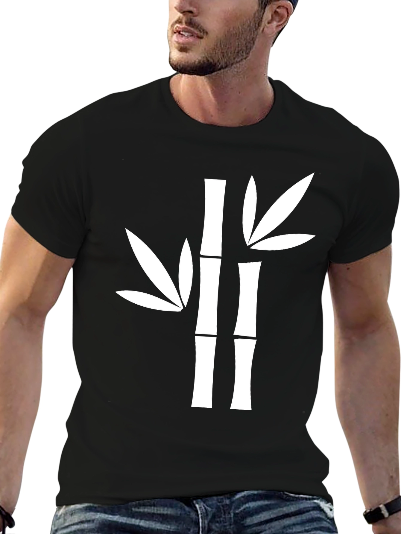 Bamboo Graphic Tee - Soft Cotton Blend