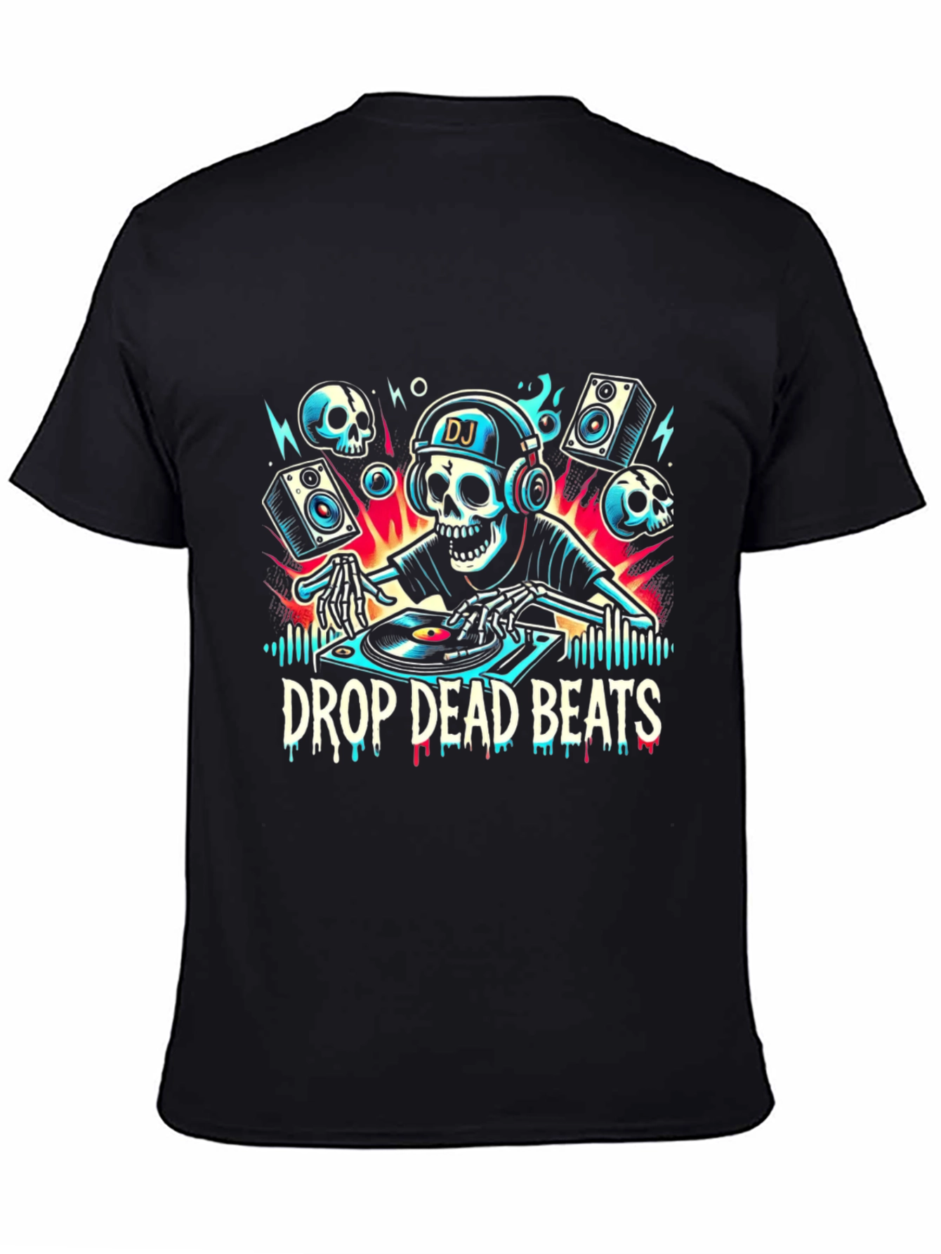 Drop Dead Beats DJ Skeleton T-Shirt